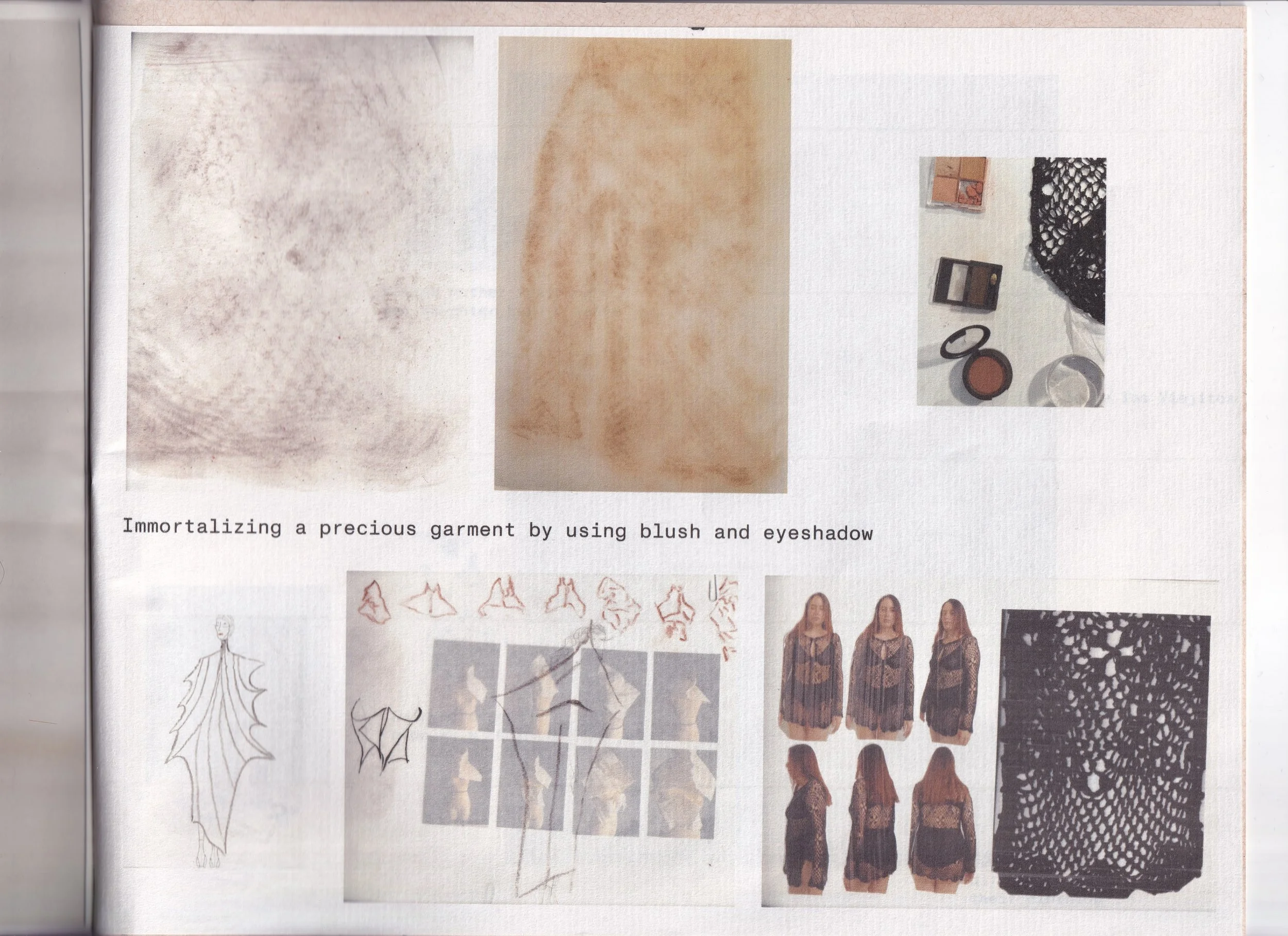 zine containing research material I explored during the fall semester