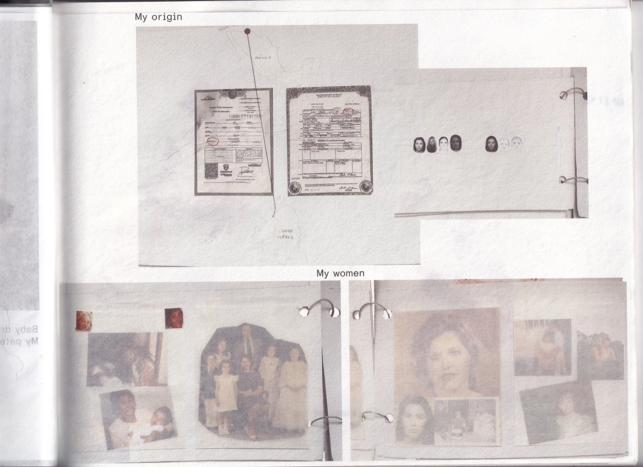 zine containing research material I explored during the fall semester