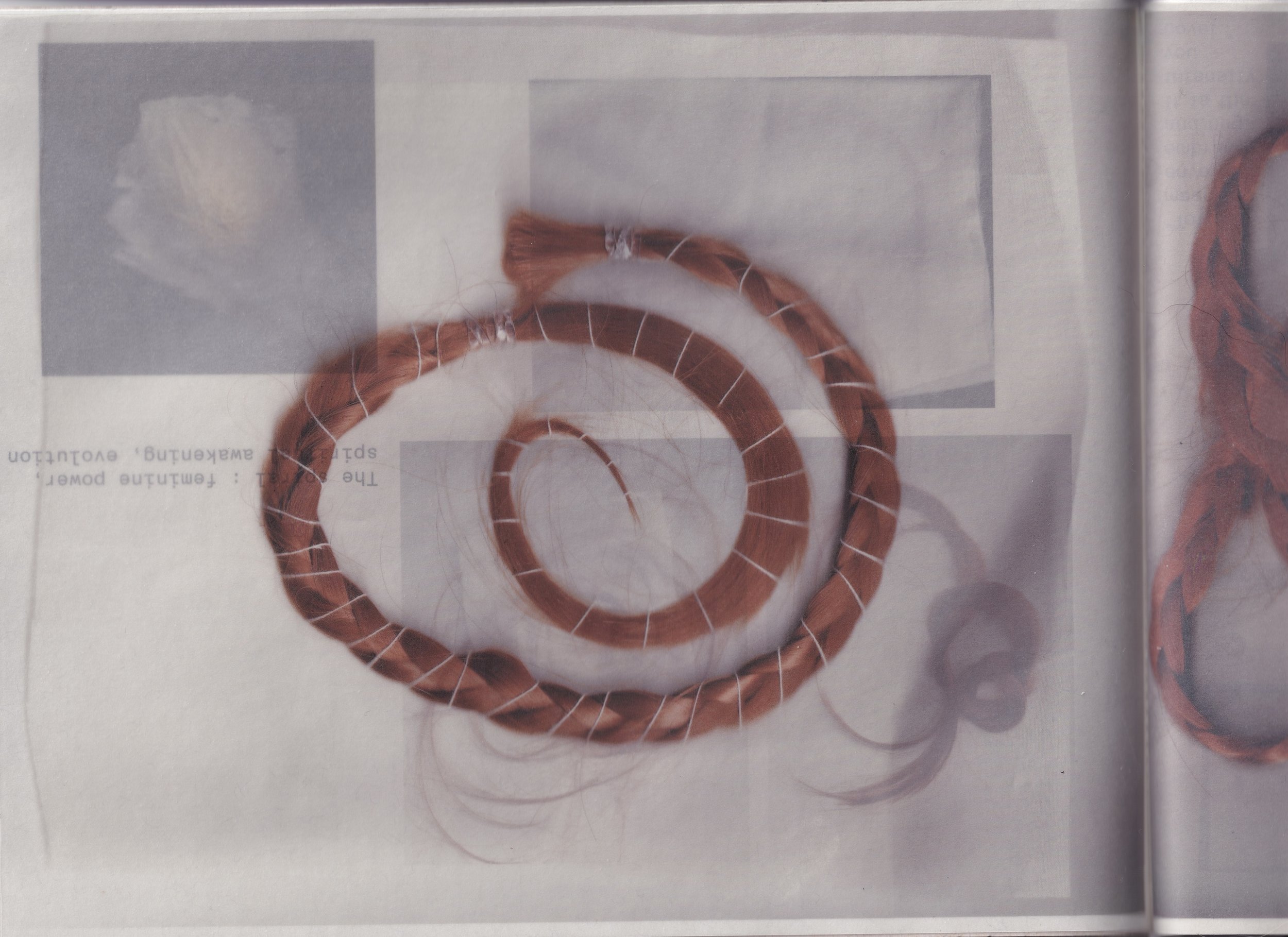 zine containing research material I explored during the fall semester