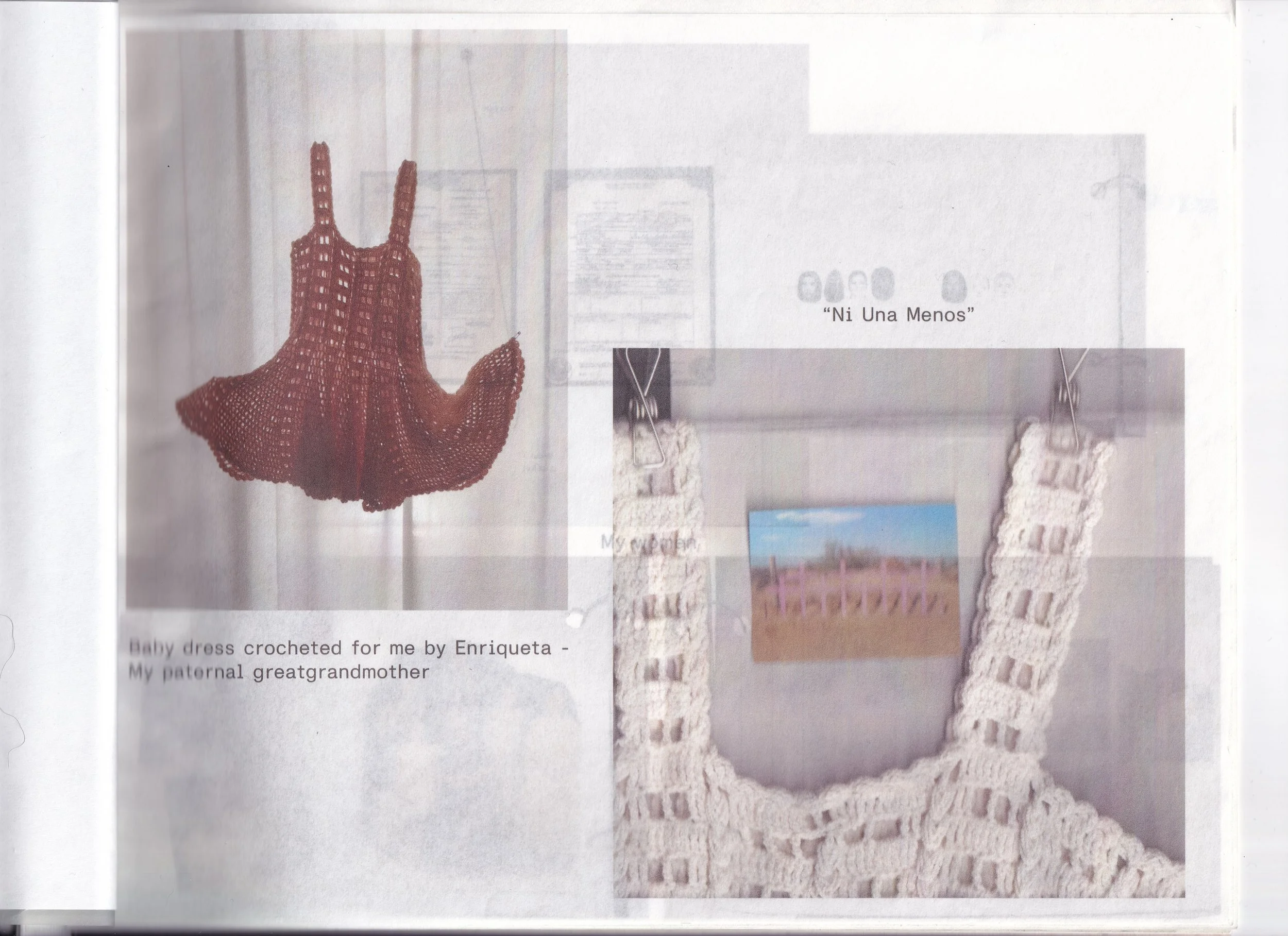 zine containing research material I explored during the fall semester