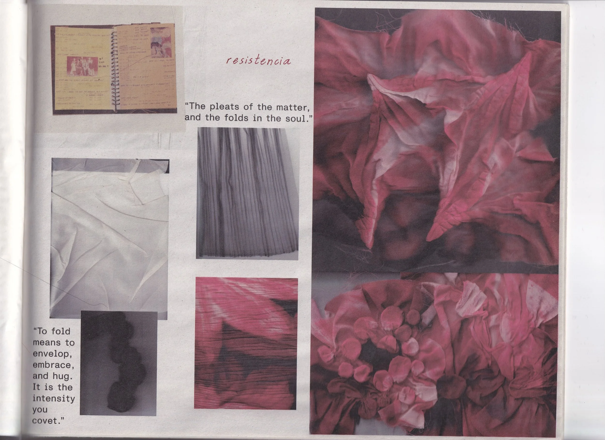 zine containing research material I explored during the fall semester