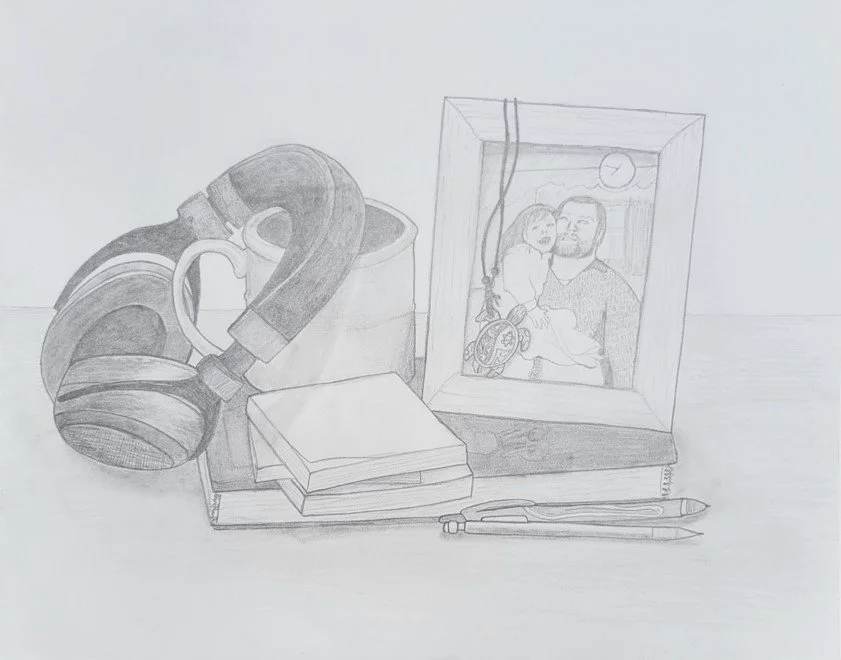 Self-Portrait Still Life (2021)
Pencil