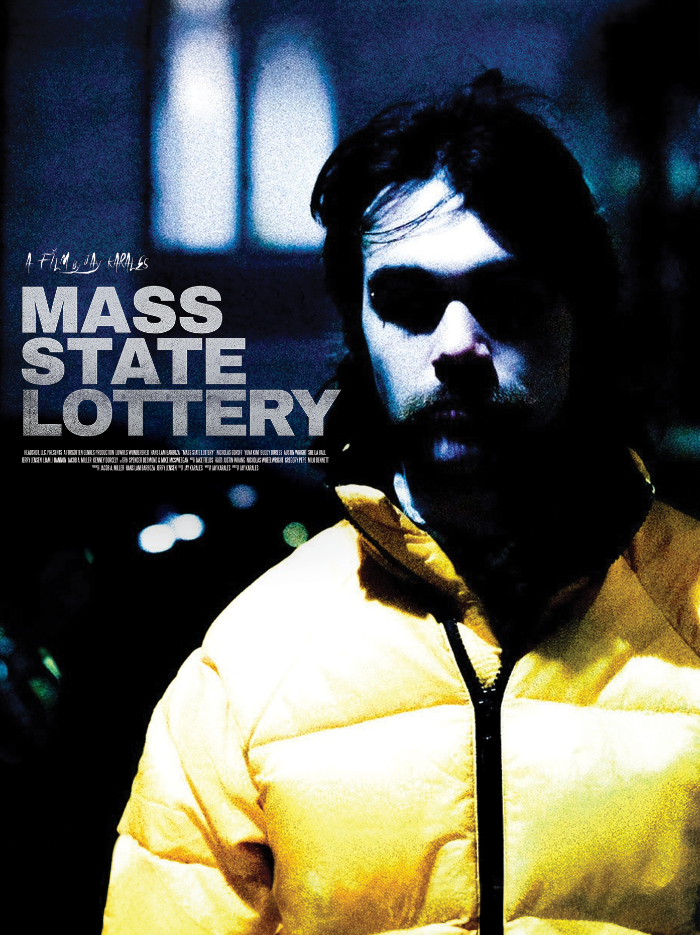 The official poster art of Mass State Lottery, written by Jay Karales and Leobardo Chacón-Rodriguez, directed by Jay Karales.