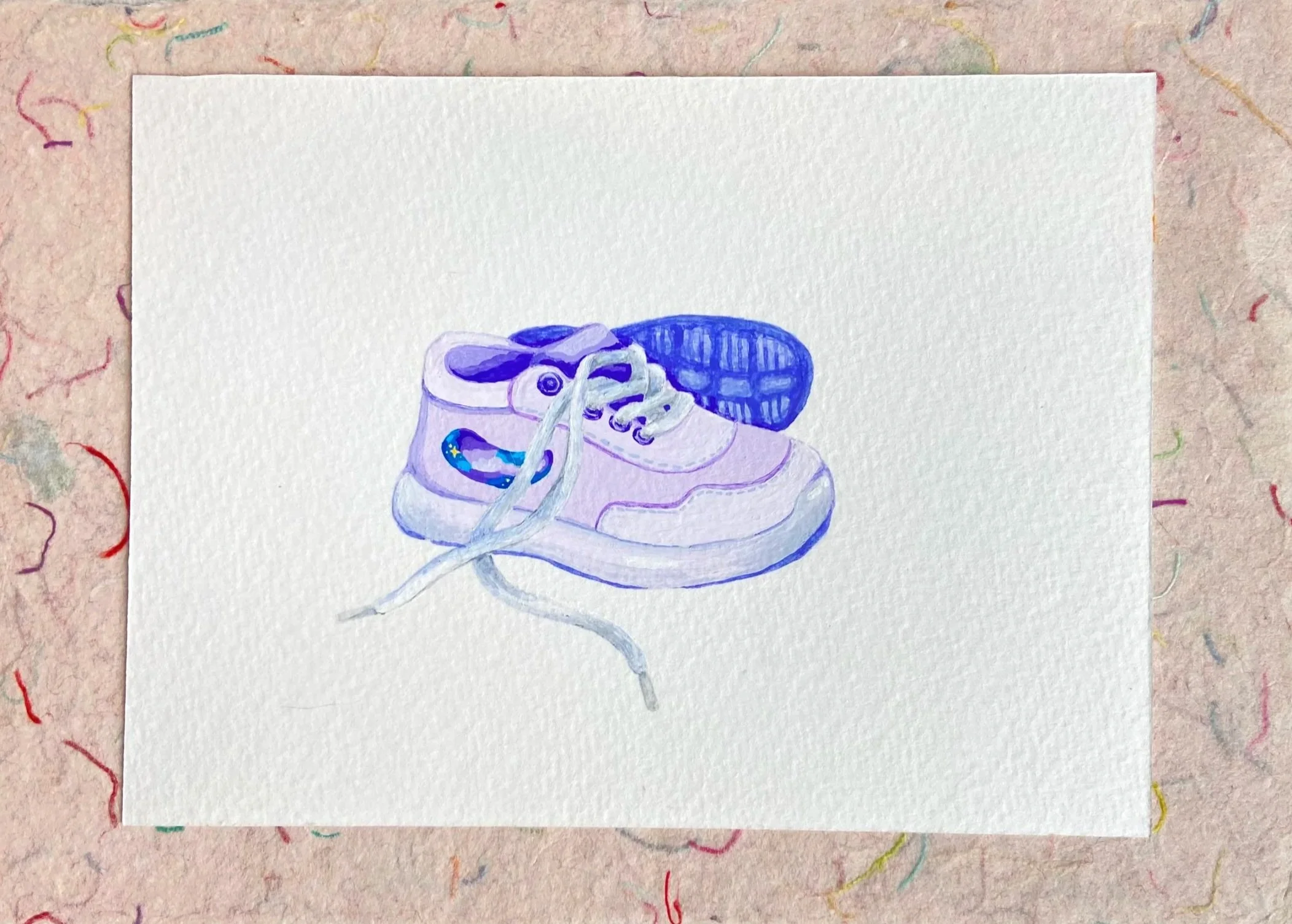"You're It" - The Moon in My Window (2022), 
Gouache