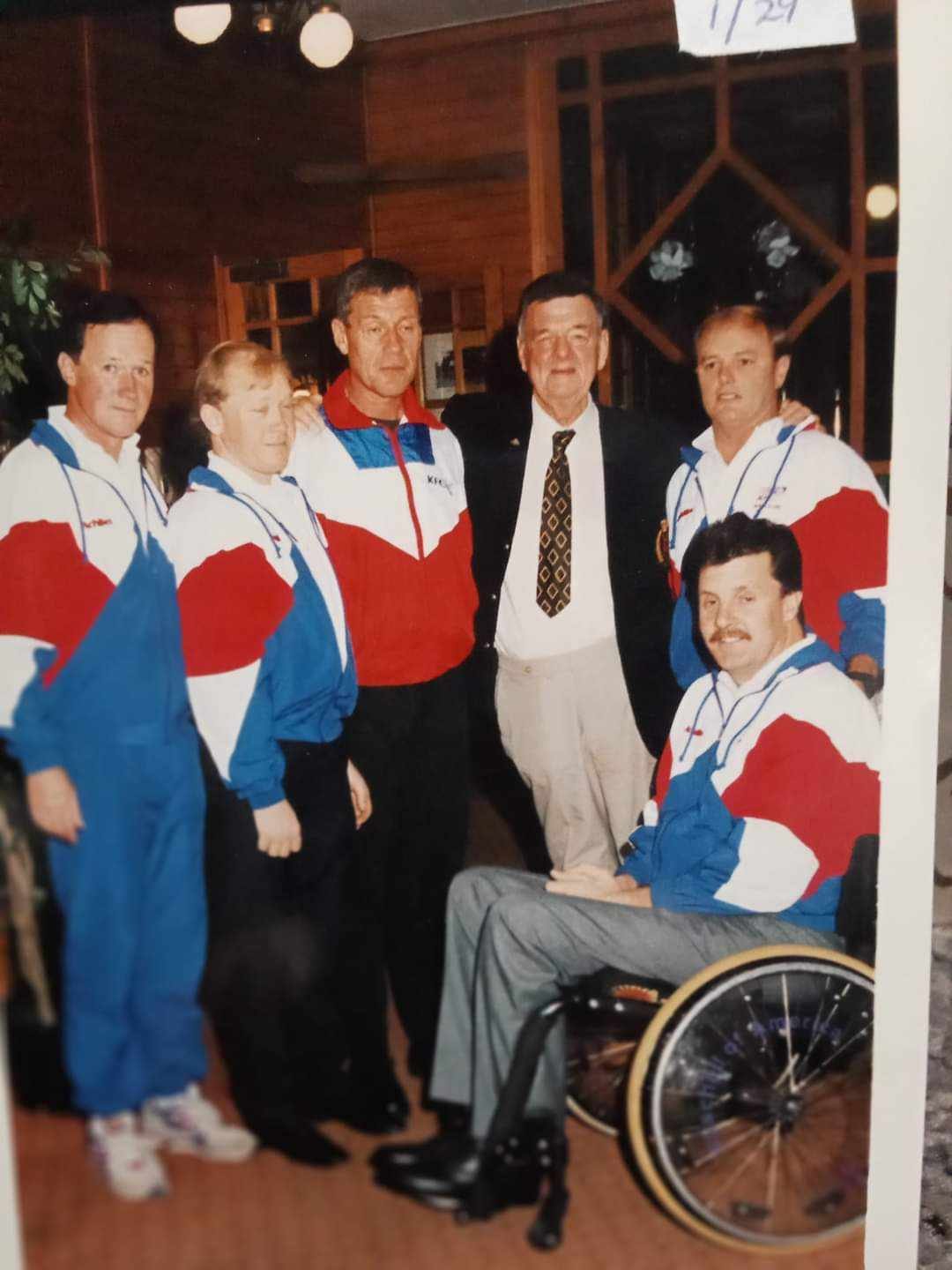  Dave with his team at the 1994 New York City Marathon 