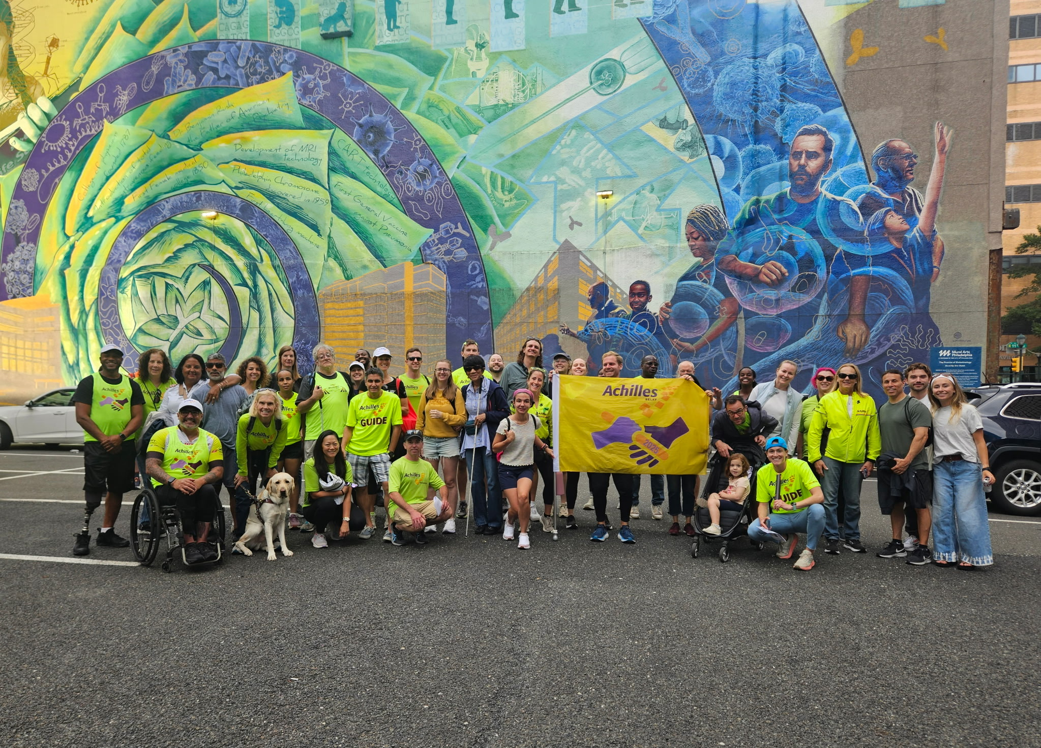 Group shot of Achilles Philadelphia
