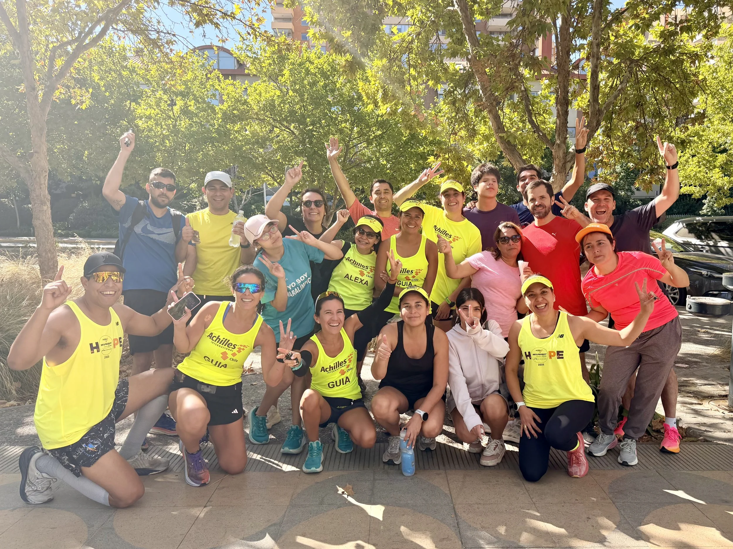  Group photo of Achilles Chile 