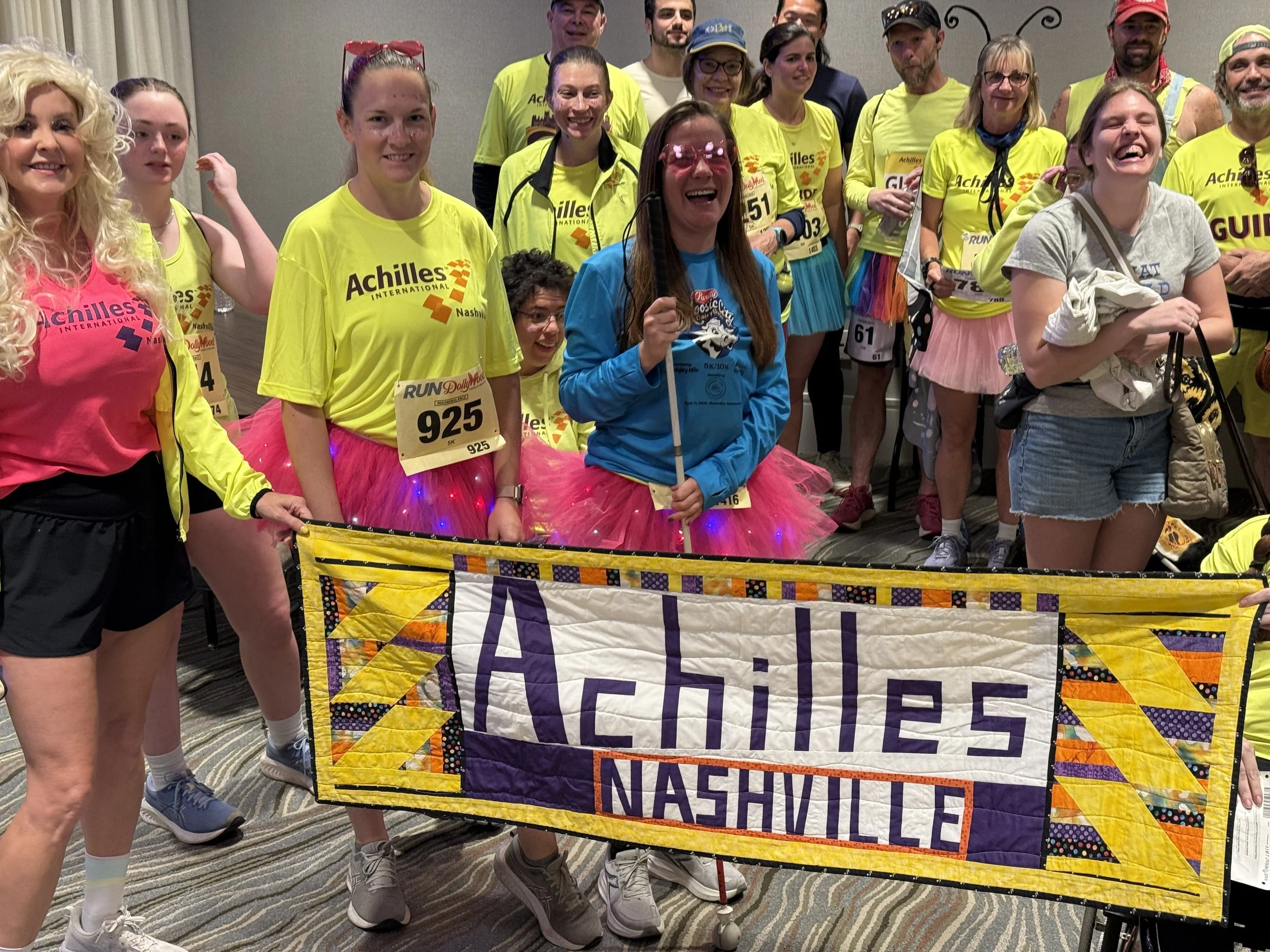  Group shot of Achilles Nashville members at a recent race. 