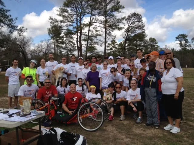  Photo of the first Achilles Houston workout  