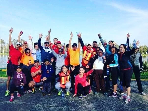  Group photo from the first Achilles Mexico workout. 