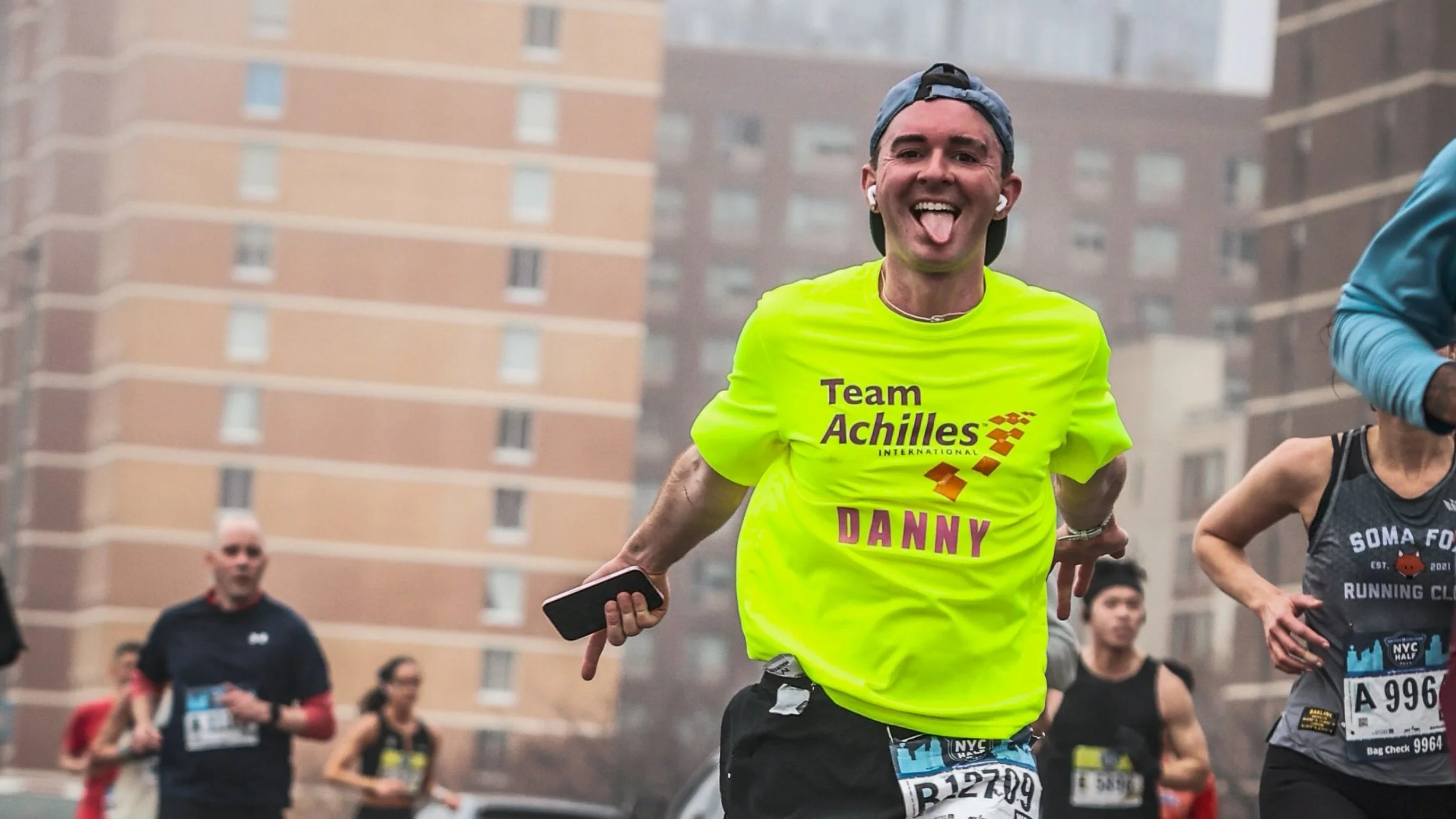 Team Achilles charity runner