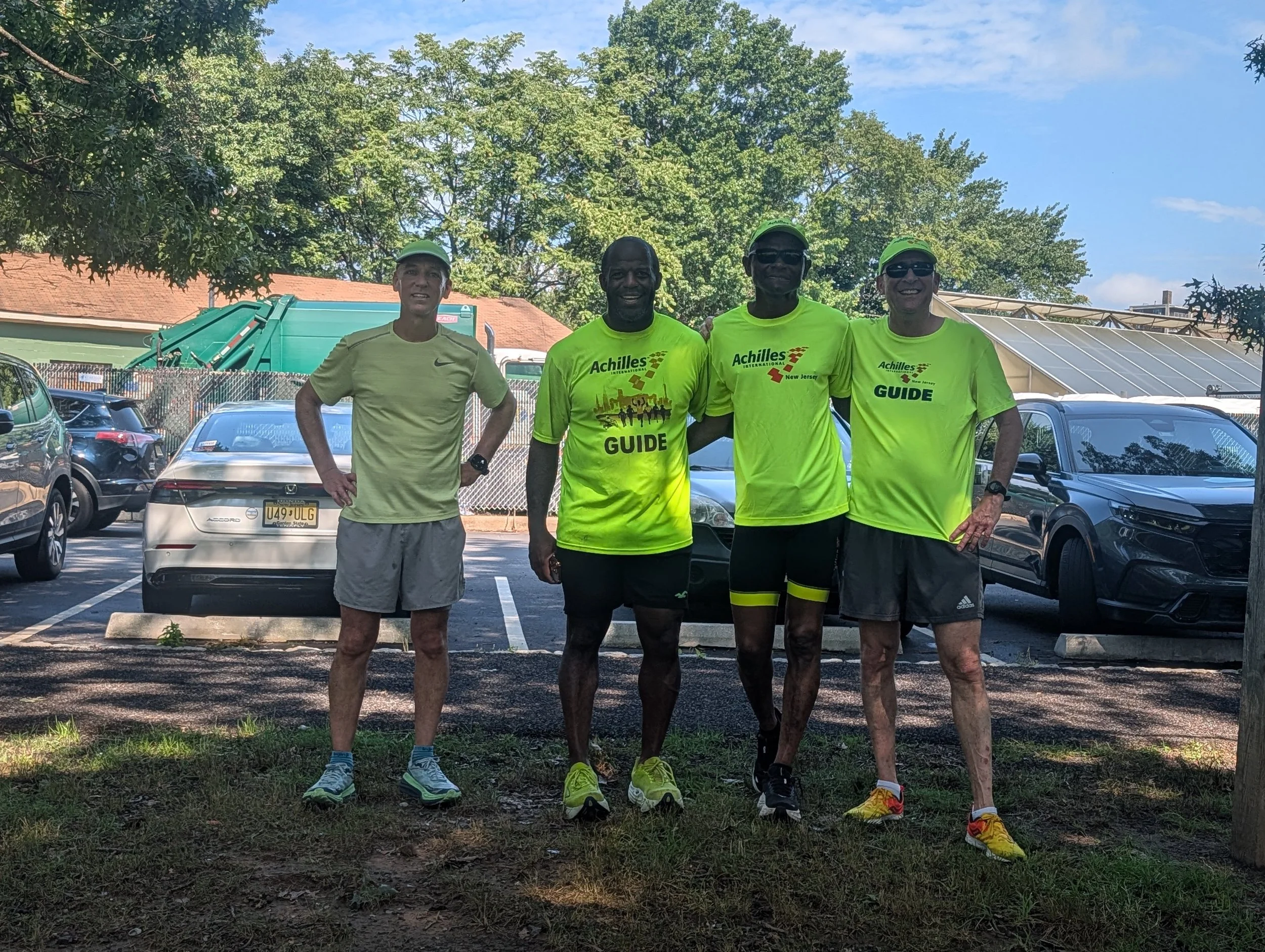 Achilles NJ Newark members posing together