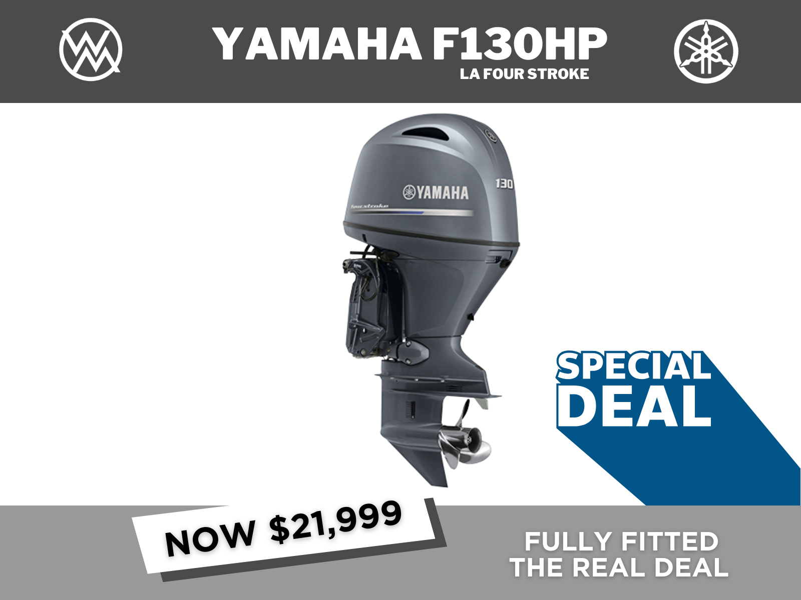 2025 YAMAHA F130XA 4 STROKE - IN STOCK NOW!!