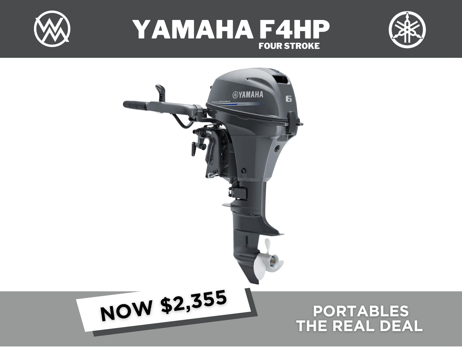 2026 YAMAHA F4HP SMHA 4 STROKE - IN STOCK NOW!!