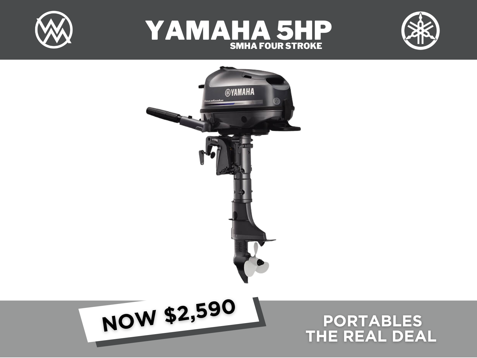 2026 YAMAHA F5HP SMHA 4 STROKE - IN STOCK NOW!!