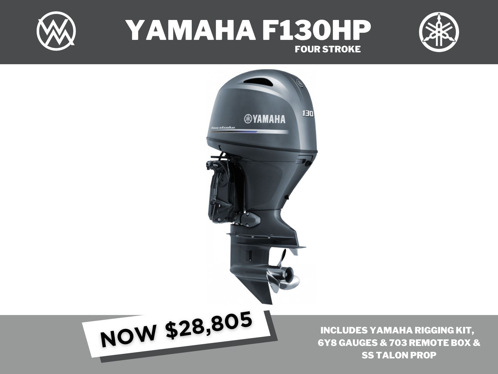 2026 YAMAHA F130XA 4 STROKE - IN STOCK NOW!!