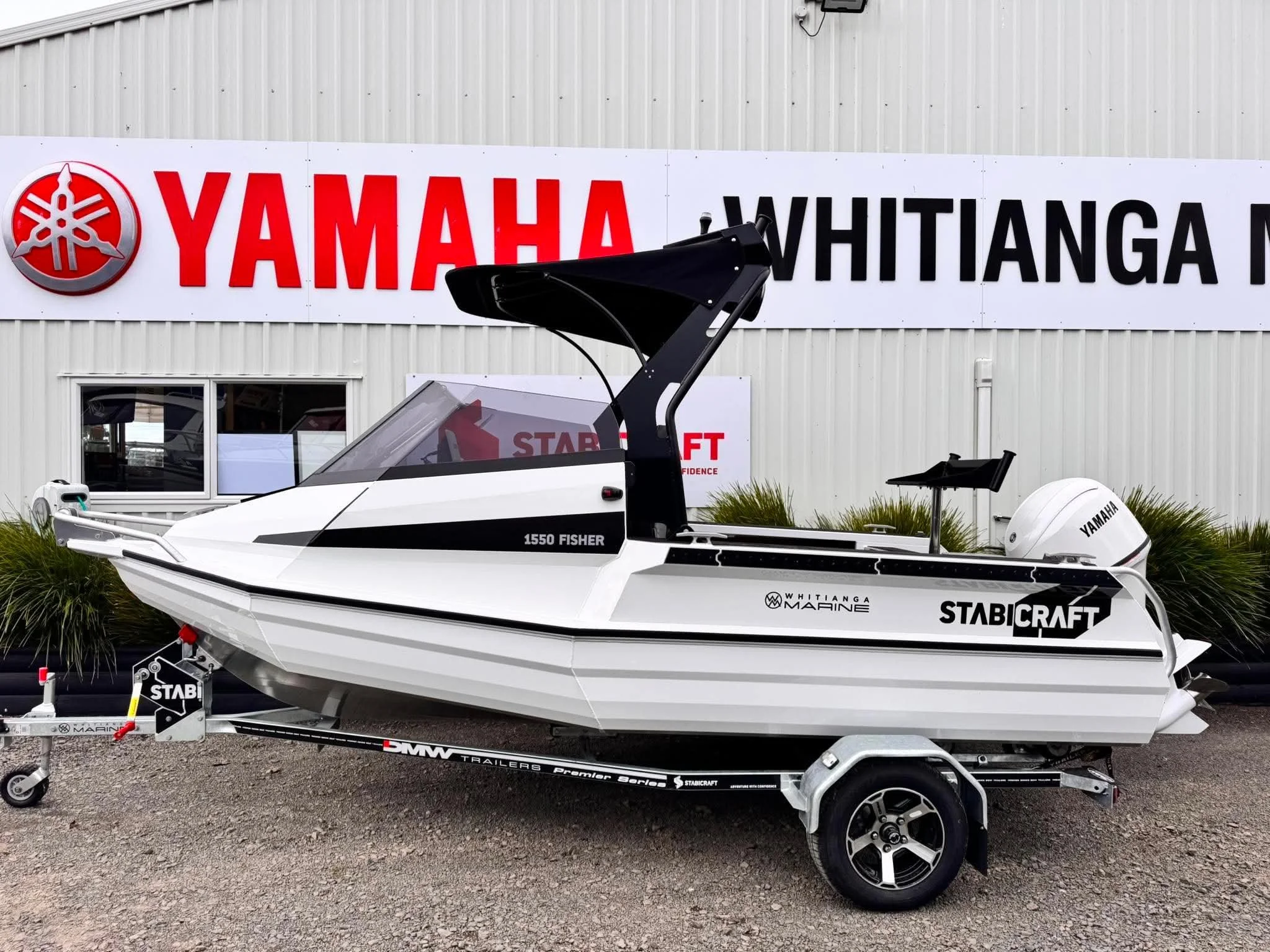 2026 STABICRAFT 1550 FISHER, YAMAHA F70HP IN WHITE &amp; DMW TRAILER - IN STOCK NOW