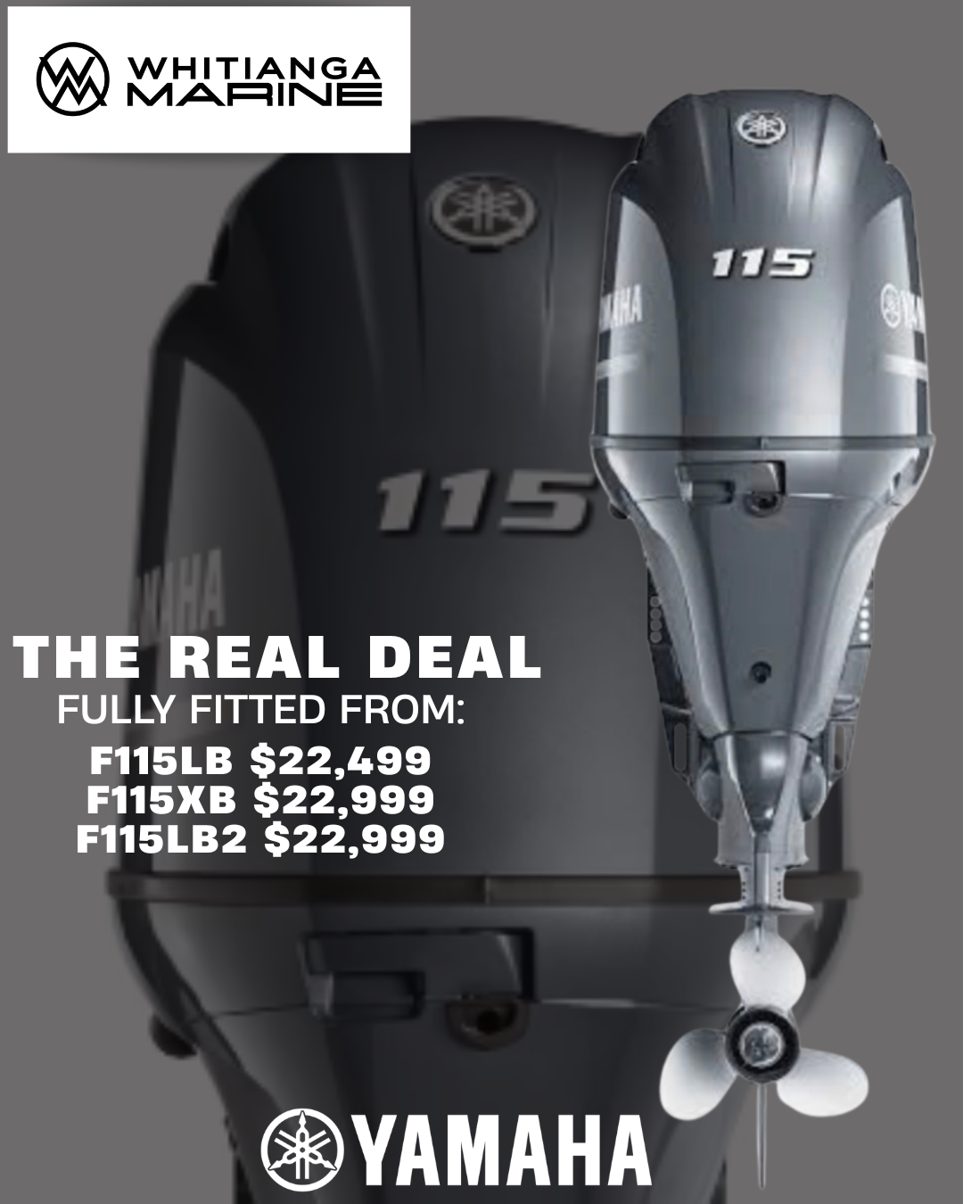 THE REAL DEAL - FULLY FITTED F115HP