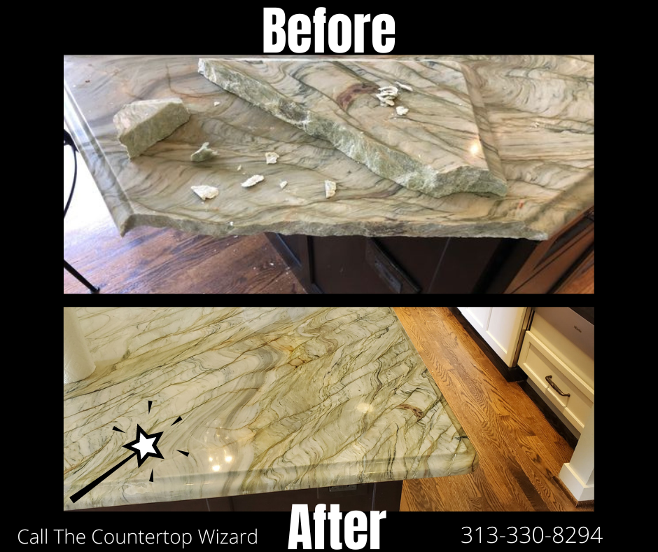 Countertop Defect Professional Kitchen Countertop Edge Repair: Fix Damage & Restore ...