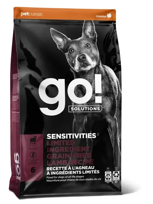 Go! Solutions Sensitivities Limited Ingredient Lamb Grain-Free Dry Dog Food, 22-lb