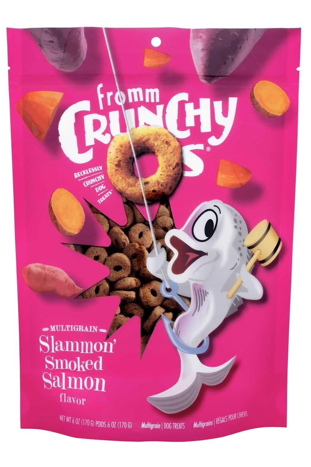 Fromm Crunchy O's Slammon' Smoked Salmon Dog Treats