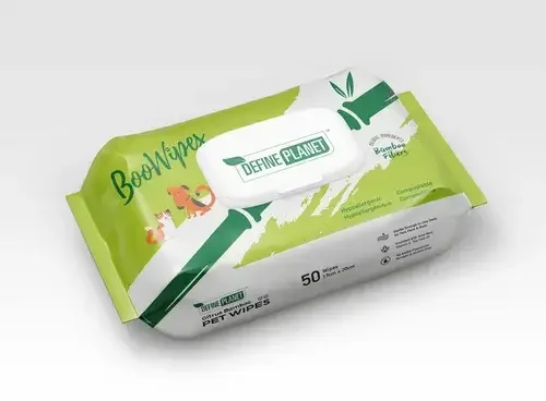 Define Planet Bamboo Fiber All Purpose Boowipes 50 Wipes Citrus Dog