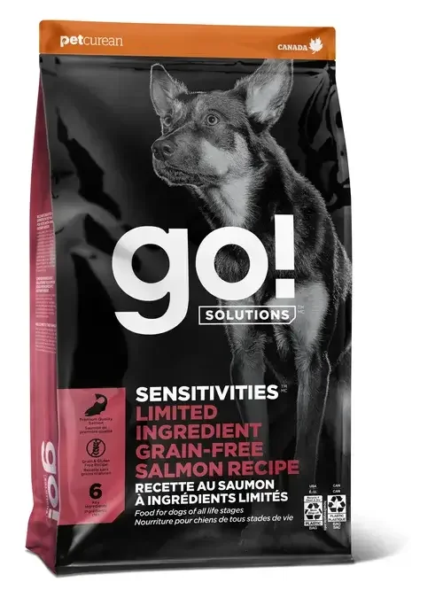 Go! Solutions Sensitivities Limited Ingredient Salmon Grain-Free Dry Dog Food, 22-lb