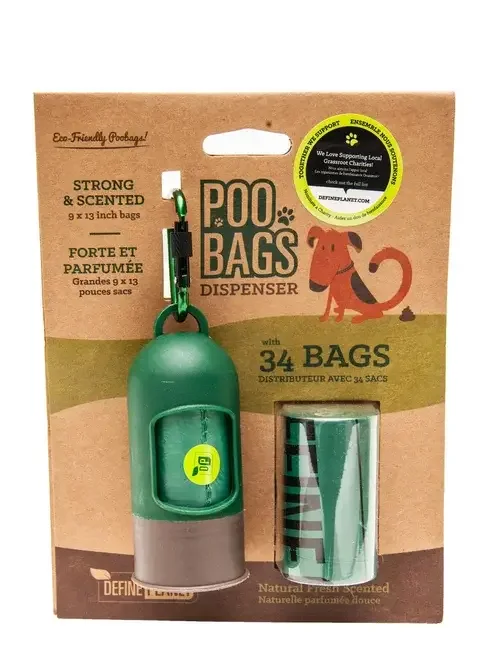 Define Planet Dispenser With 2 Roll 34 Poop Bags by Poo Bags Dog 1pc