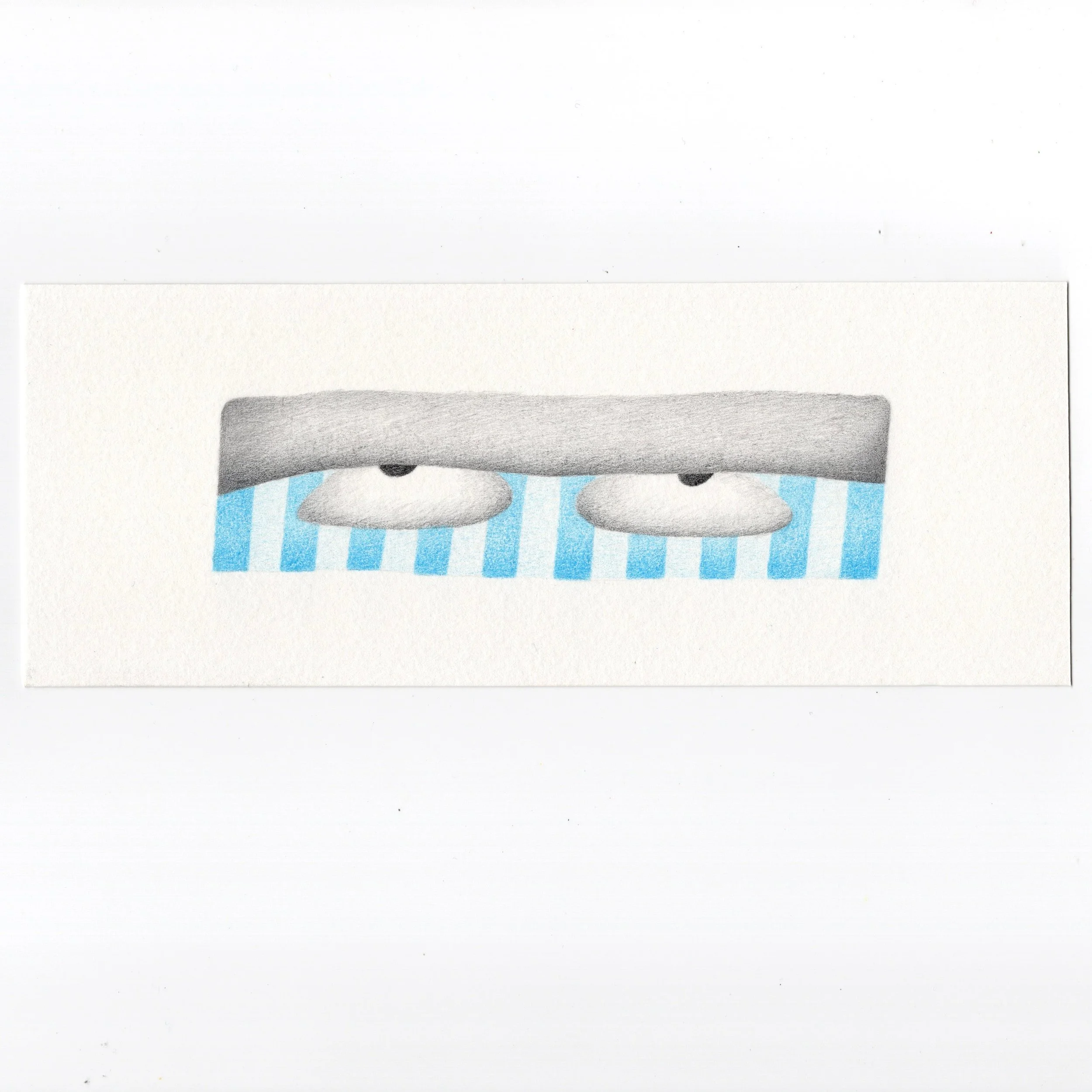 Kinky sheet, 2026
Kailun Yang 4 x 9 in
Colored pencil, graphite, and watercolor on paper