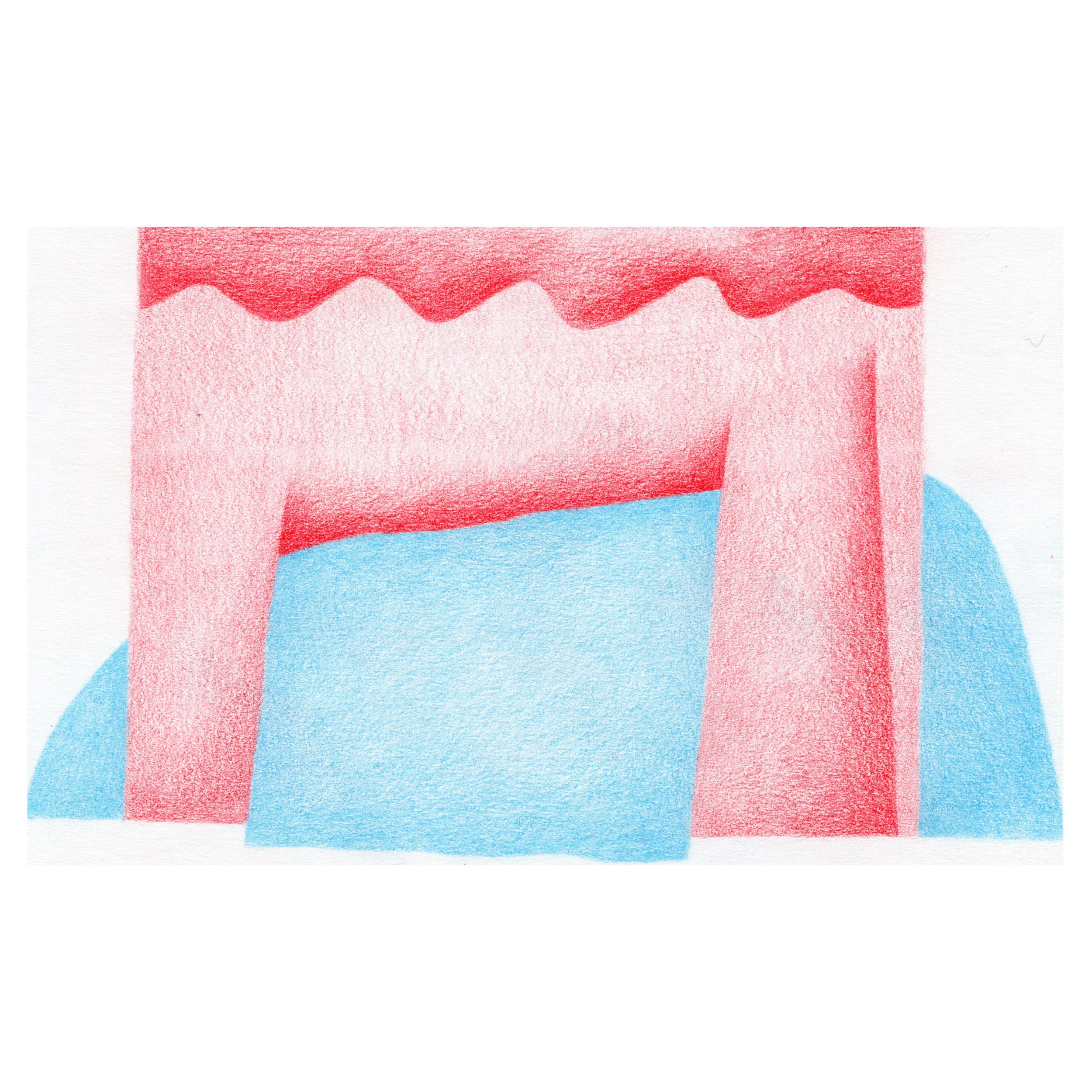 Entrance, 2025
Kailun Yang
5.5 x 8.5 in （image), 11 x 14 in (framed)
Colored pencil, and soft pastel on paper