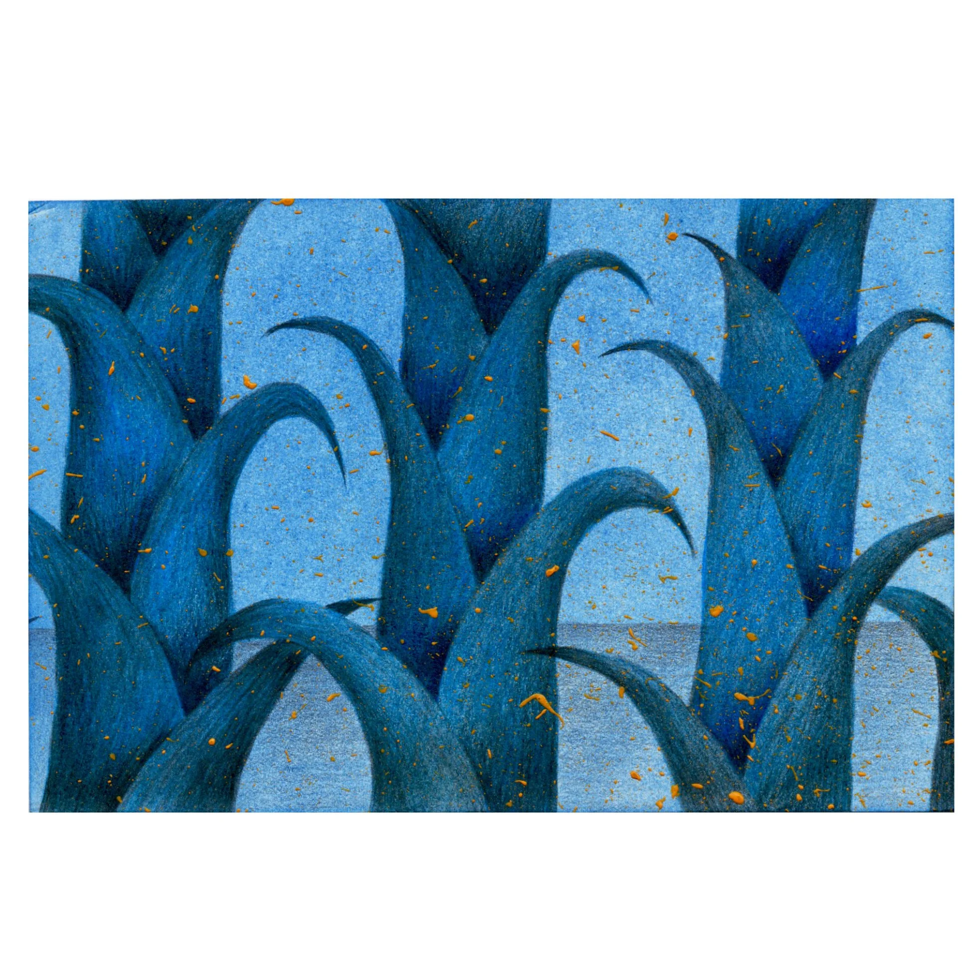 Nightgrown, 2025
Kailun Yang
4 x 6 in, 11 x 14 in (framed)
Chalk pastel, colored pencil and bleached bee wax on paper