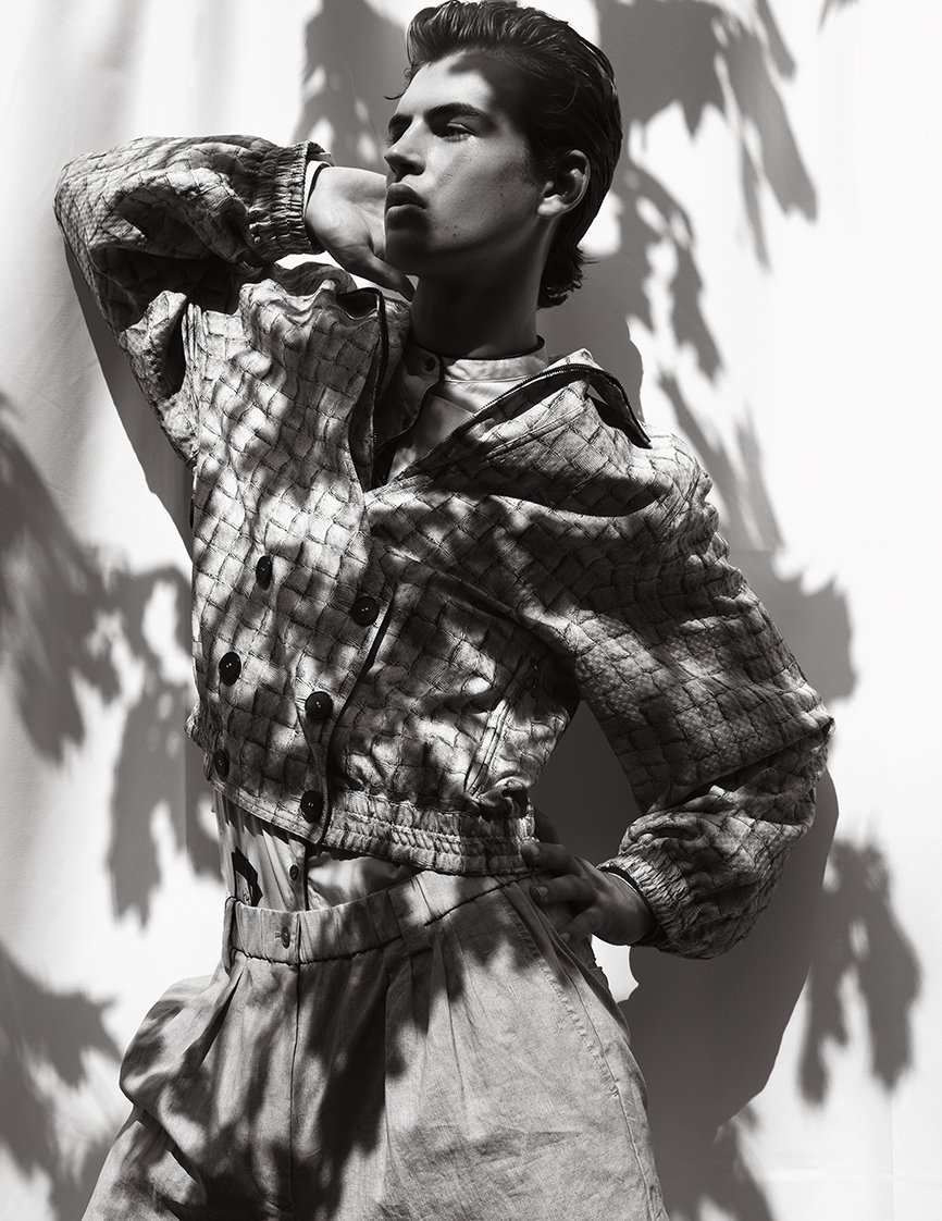 Carson Pacheco for L'Officiel Hommes 
by Karl Simone and Tatiana Cinquino