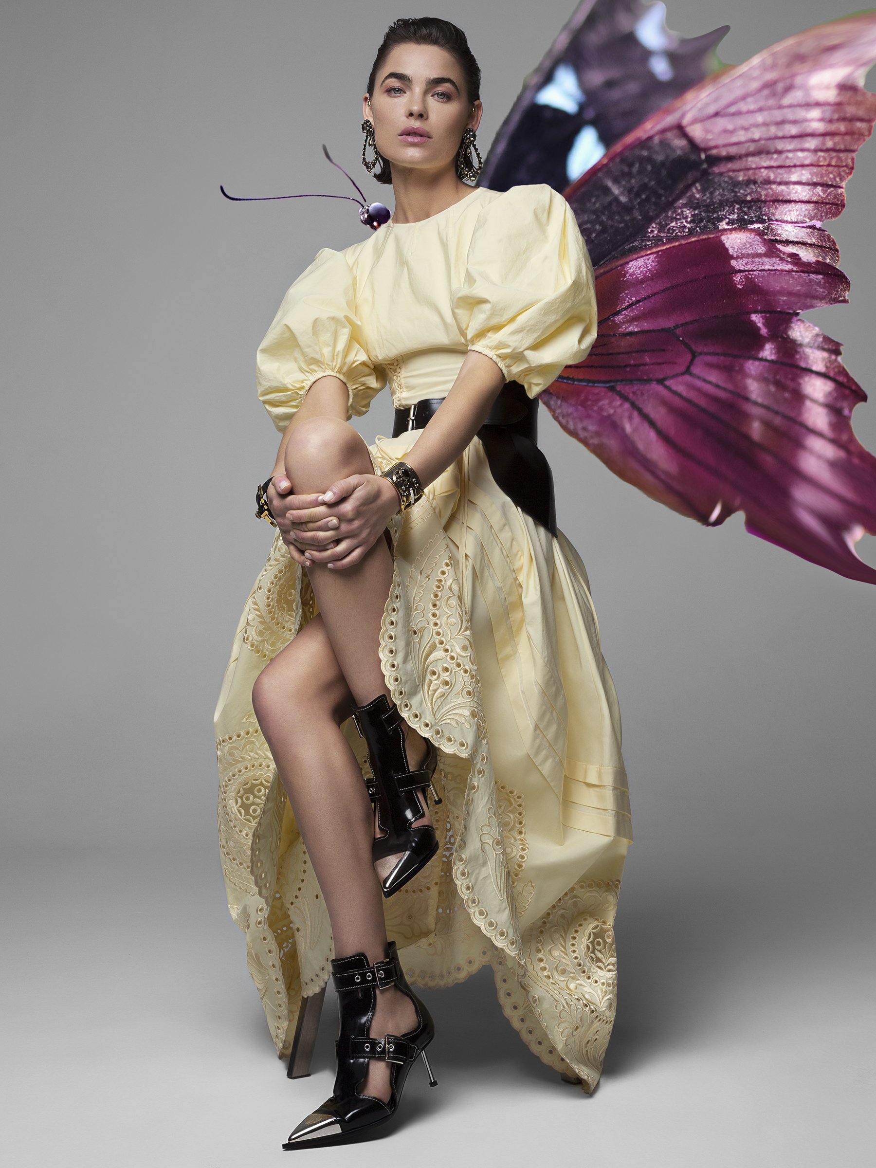 "The Cottingley Fairy"
Bambi Northwood-Blyth by Karl Simone and Inge Fonteyne for ELLE bg.