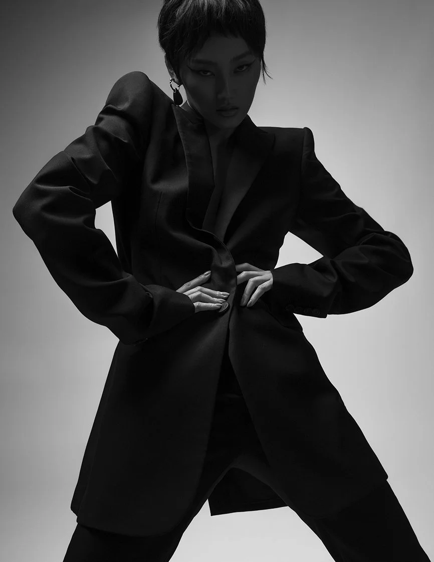 Moon Choi for  L'Officiel Malaysia by Karl Simone and Charlie Ward.