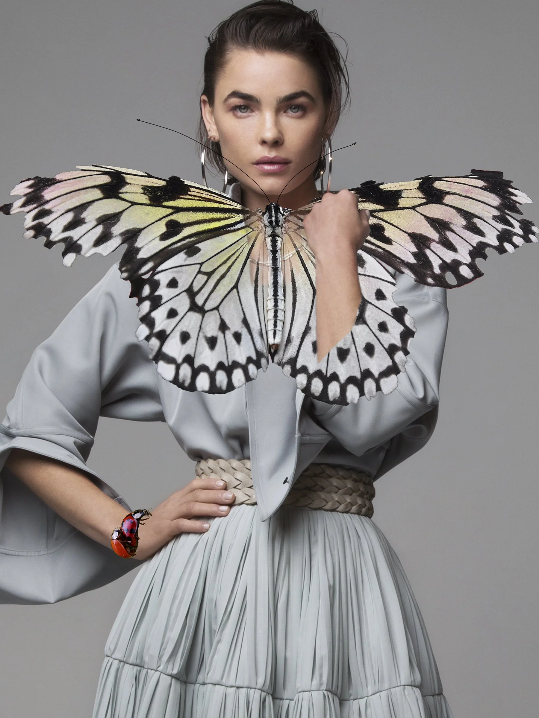 "The Cottingley Fairy"
Bambi Northwood-Blyth by Karl Simone and Inge Fonteyne for ELLE bg.