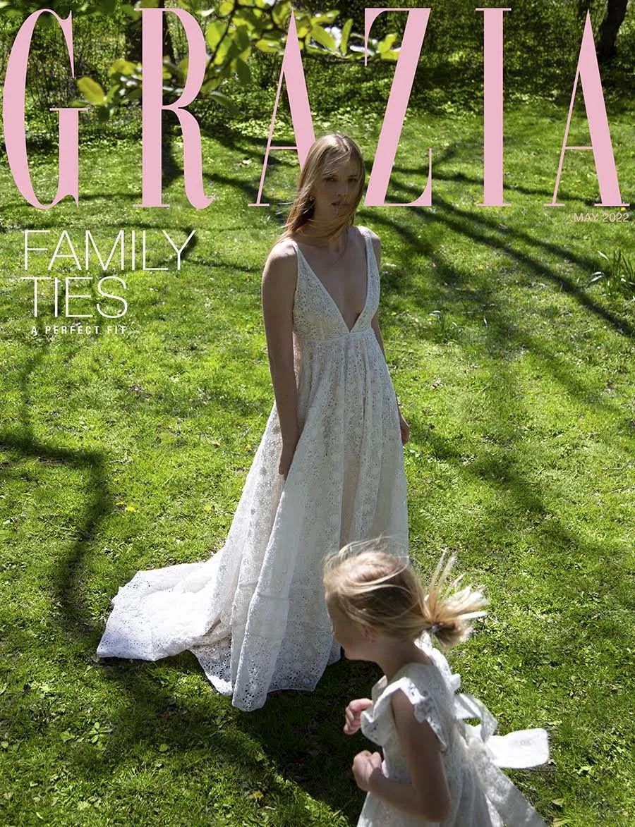Anne Vyalitsyna and daughter Alaska for Grazia 
by Karl Simone and Paul Fredrick