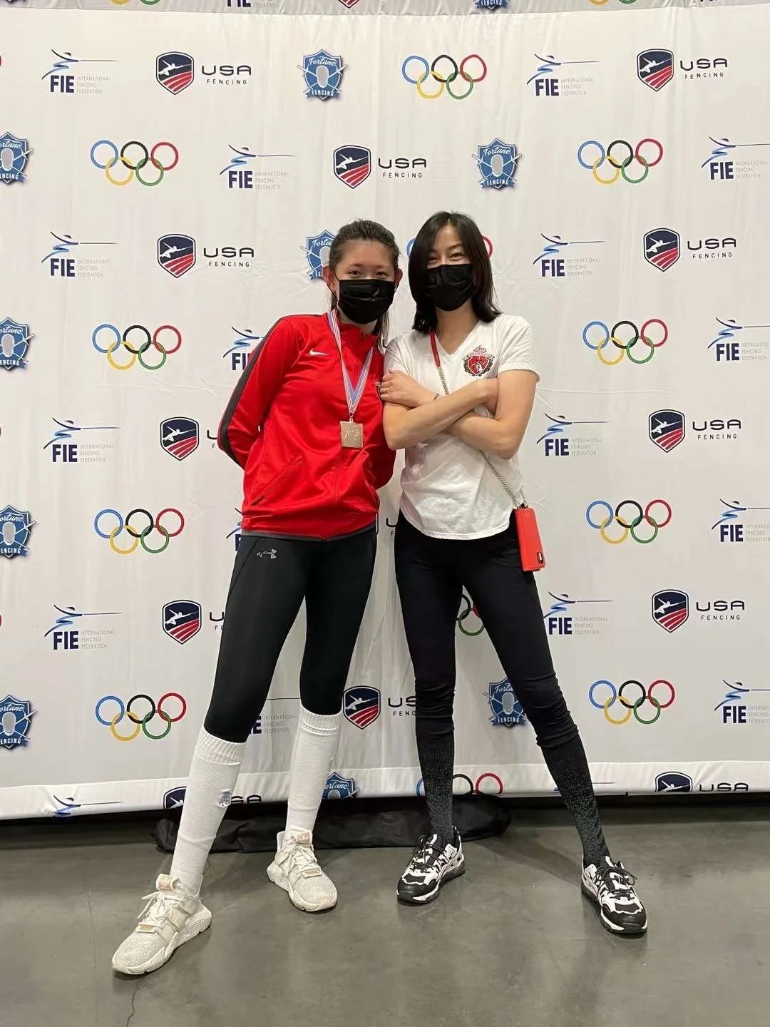Catherine Chen and Coach Bao 