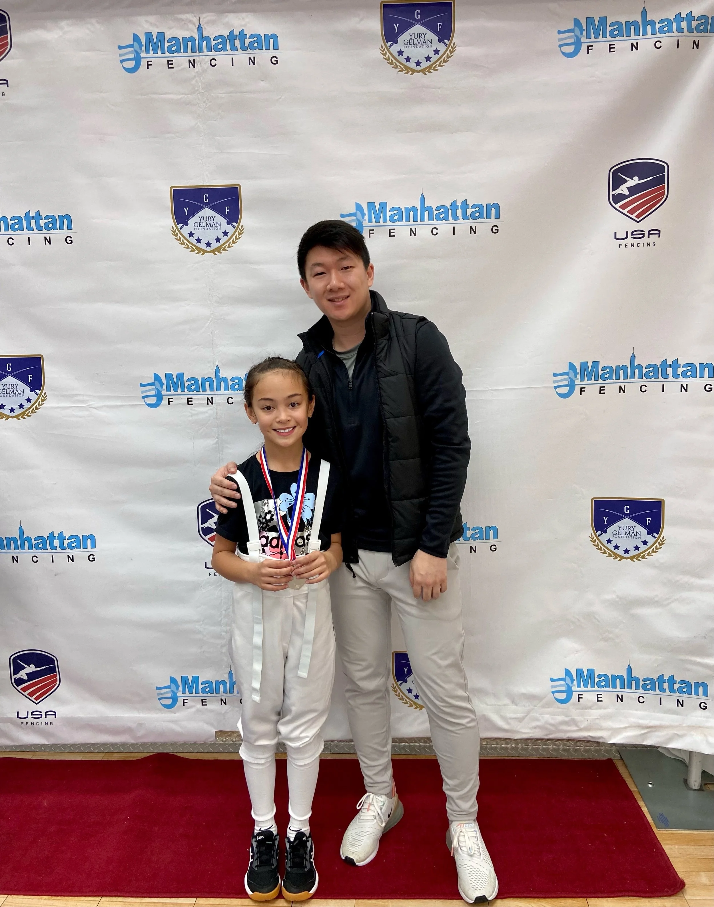 Jordanna Daniels with a Silver Medal at the Manhattan Fencing Center Liberty Cup