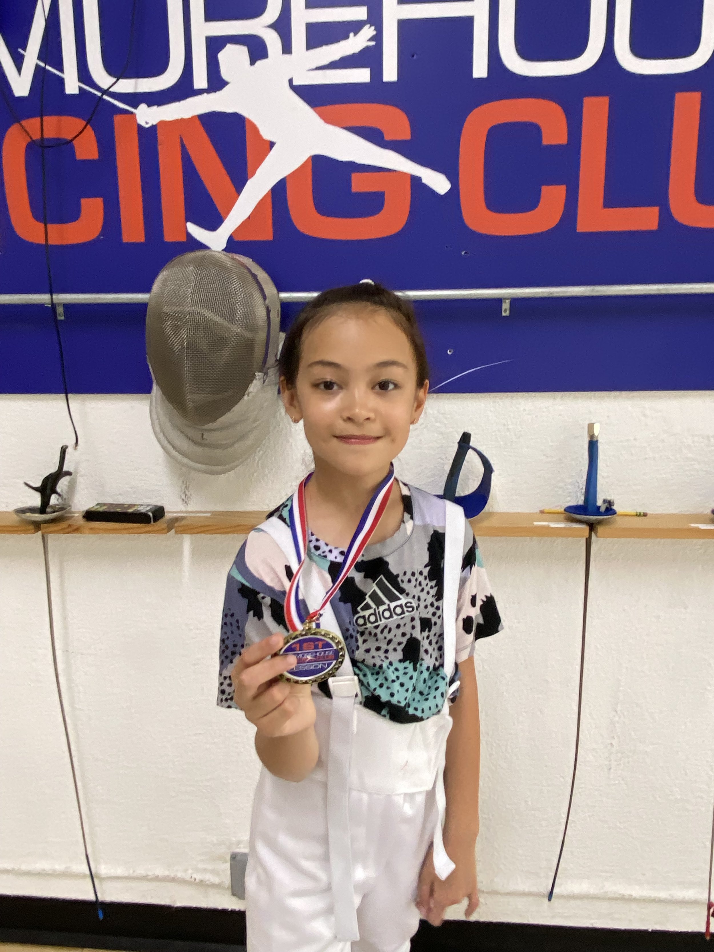 Jordanna Daniels with her Gold Medal finish at the Tim Morehouse Youth Cup