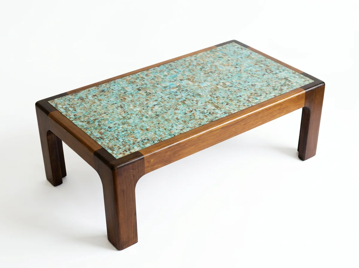 Turquoise with Cedar Base