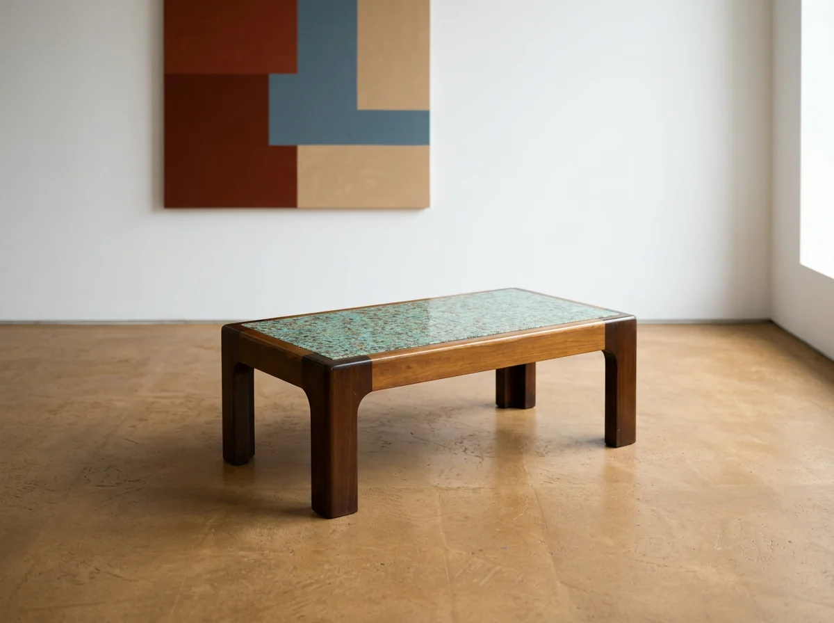 Turquoise with Cedar Base