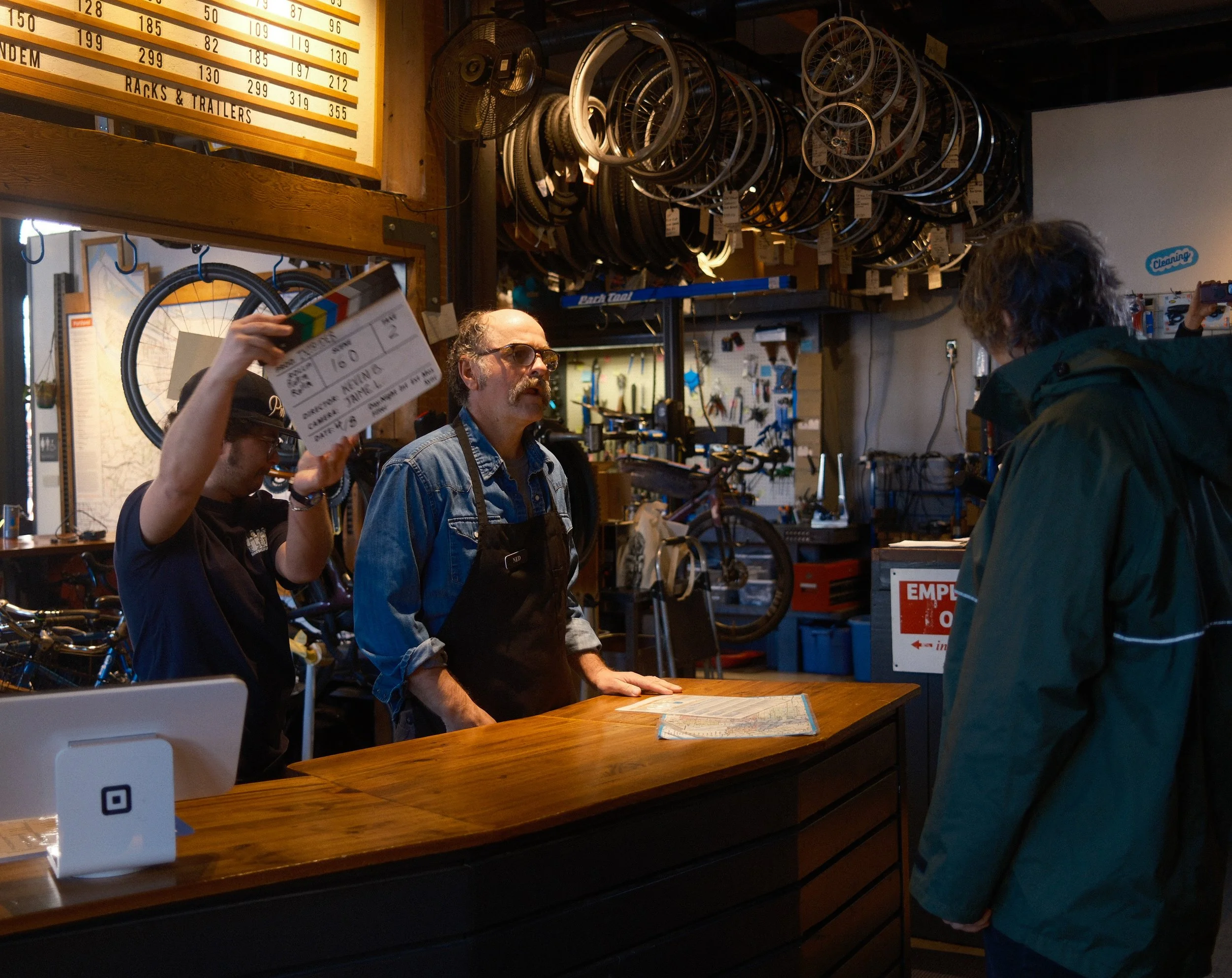 Filming Intruder! in Cycle Portland
