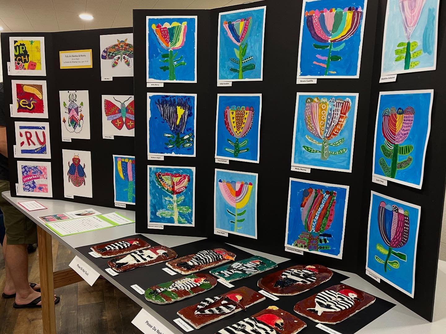 SPRING ART SHOW!!! 🌸 A humongous THANK YOU to our art instructors for their amazing leadership &amp; lessons this year!! And thank you to all our amazing students &amp; families for being part of our art programs and for all the wonderful creativity