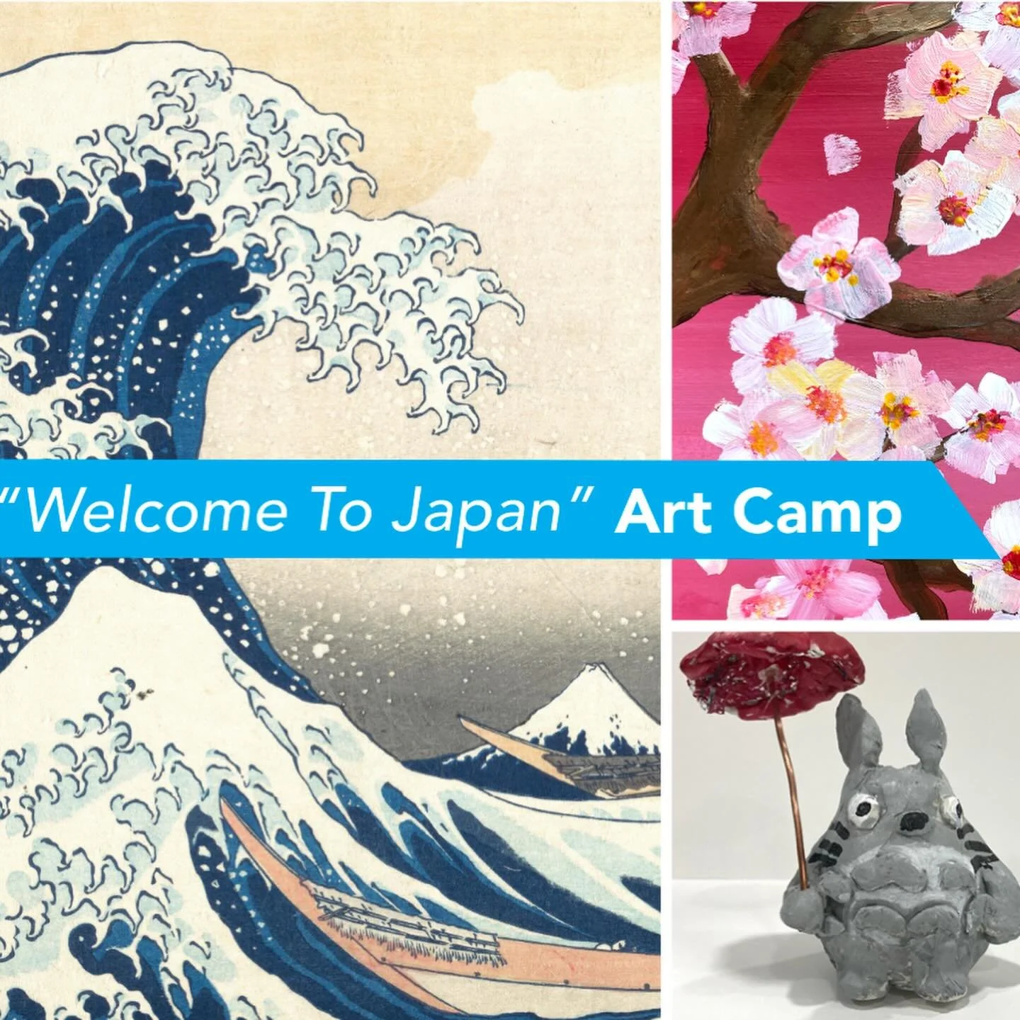SPRING BREAK ART CAMPS are open! 🎨 &ldquo;Welcome to Japan!&rdquo; 🇯🇵🍣🐼🌸 Mon-Thu, April 6-9: Students will be immersed in the beautiful art and inspiring culture of Japan, learning about both ancient art-making practices like Shibori dye, ink p