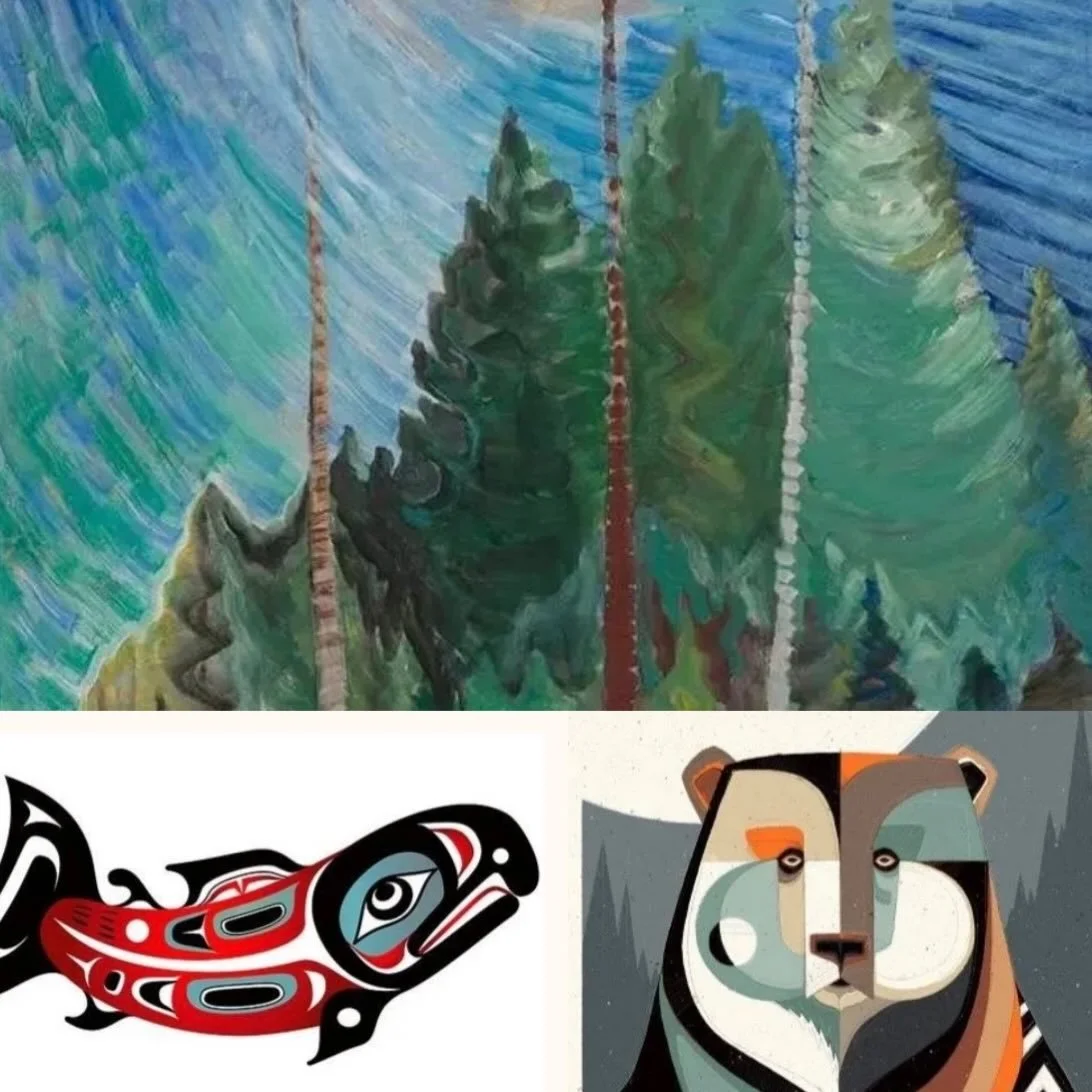 PACIFIC NORTHWEST Art Camp! 🌲🏔️🌊 JOIN NEXT WEEK!!! June 22-25, 9:00am-12:00pm (M-Th) &bull; Ages 7-12 &bull; Explore &amp; celebrate our beautiful corner of the world by making art projects inspired by scenic places from sea to summit, as well as 