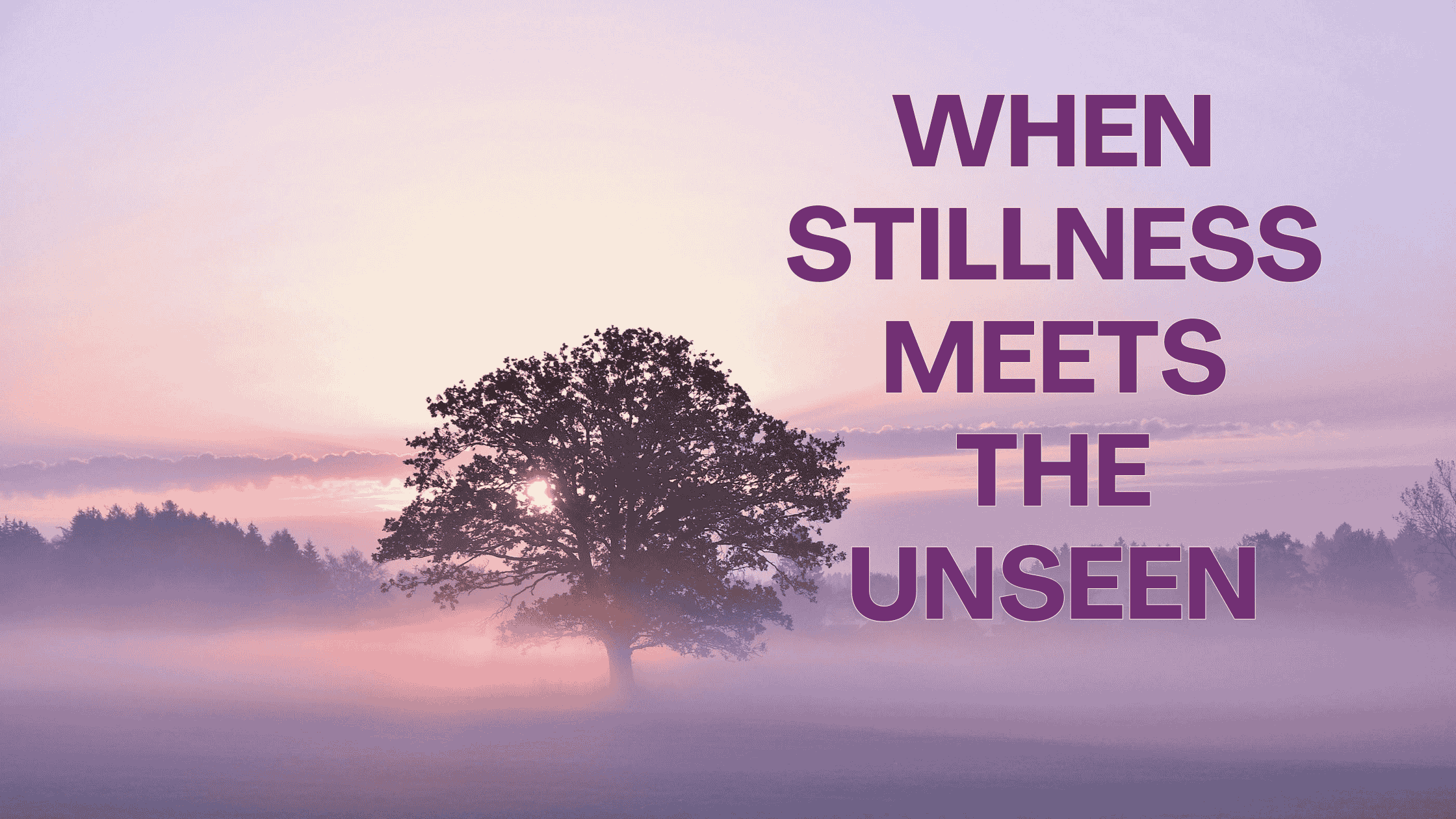 When Stillness Meets the Unseen