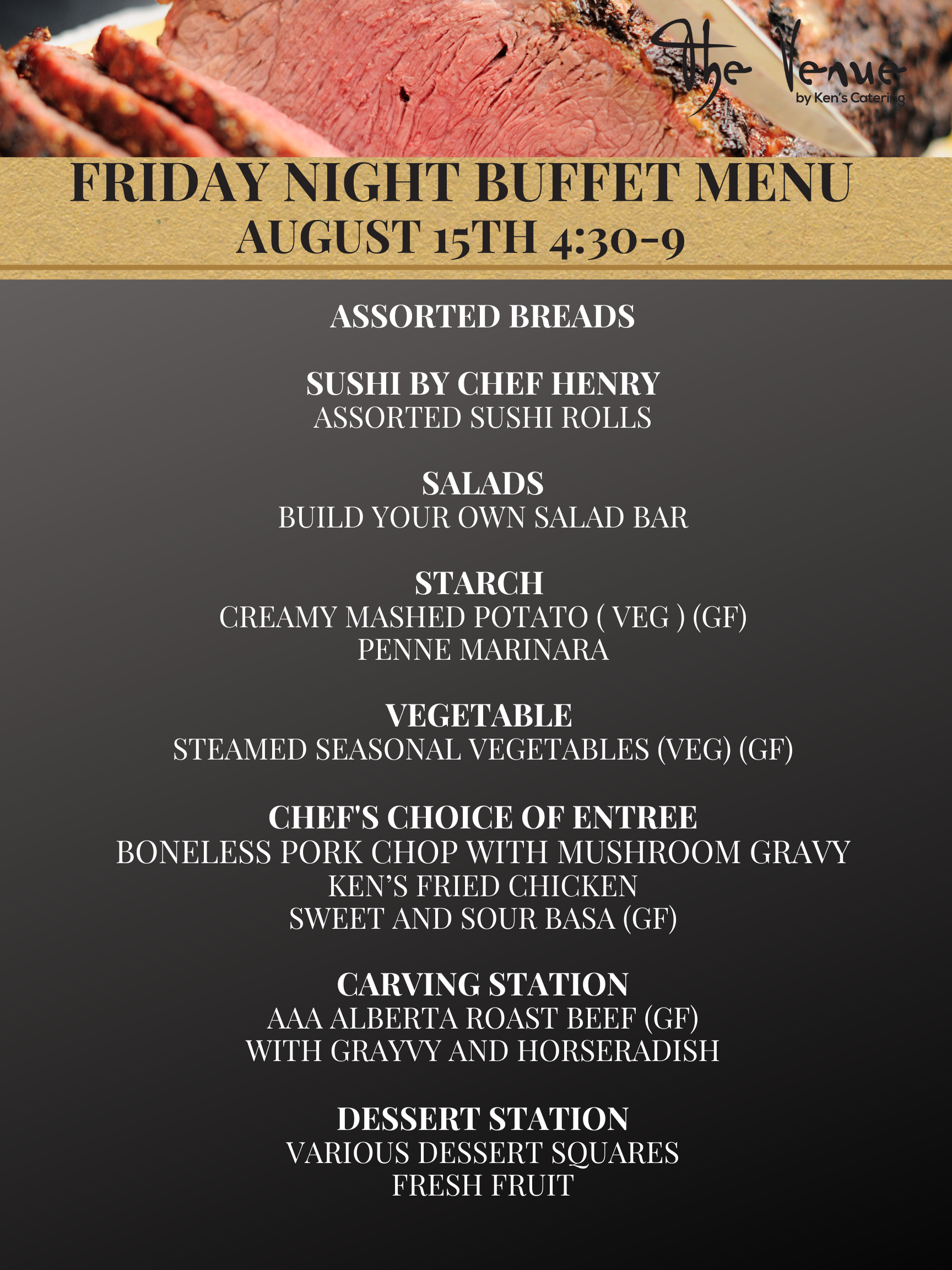 Buffet Night at The Venue!!