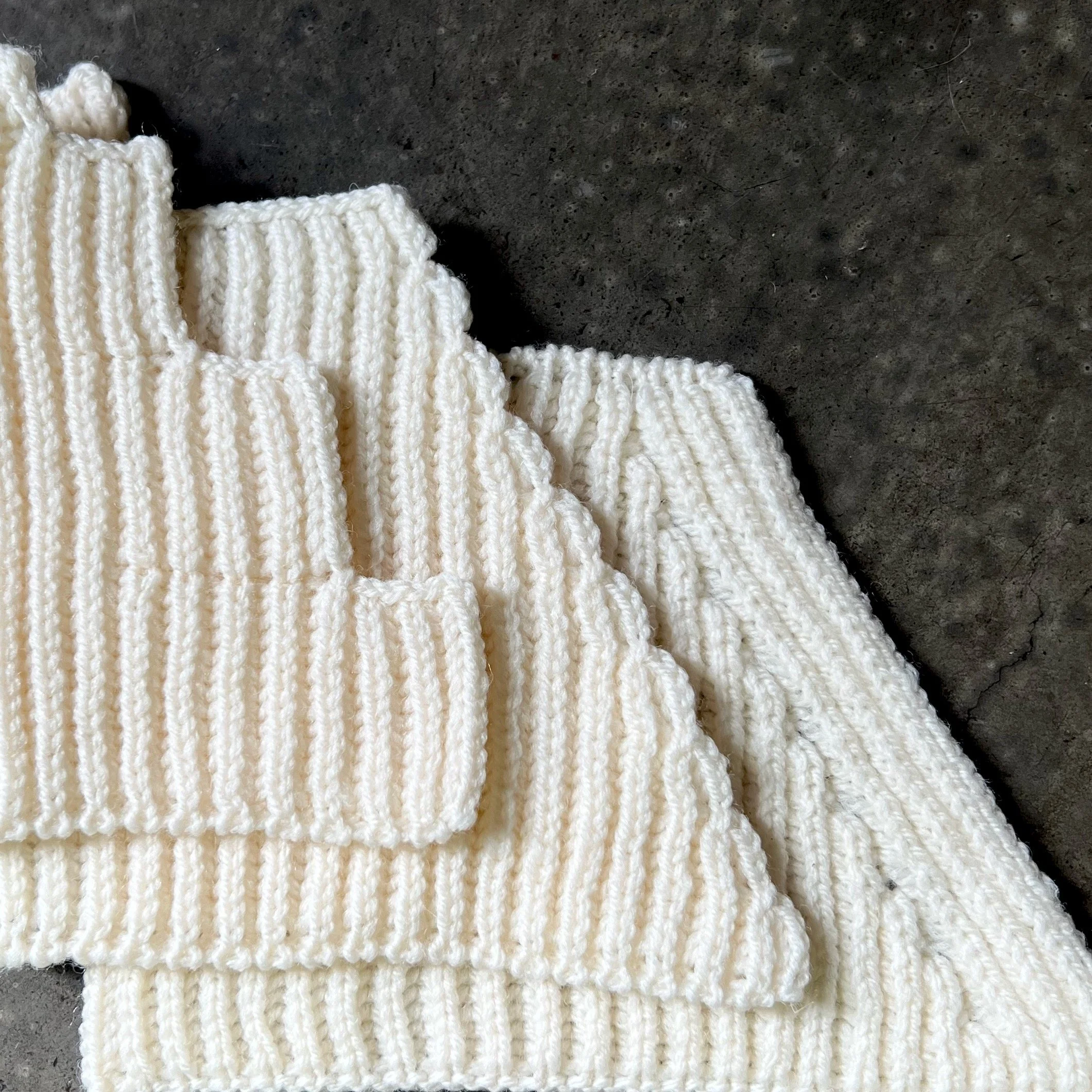 Shaping with 1x1 rib