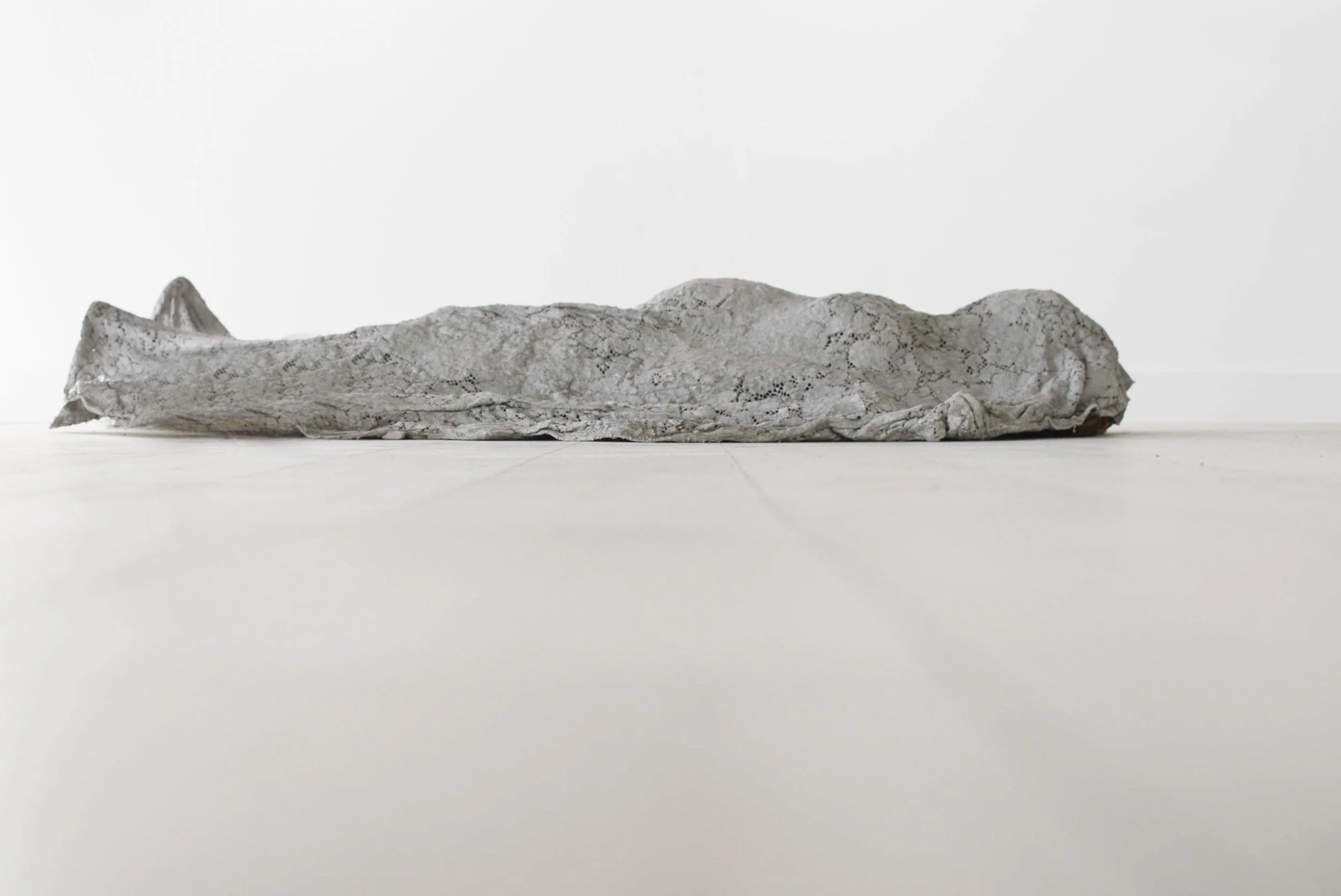 "Heirloom" (2021)
Cement and antique lace
6"x 2" x1"