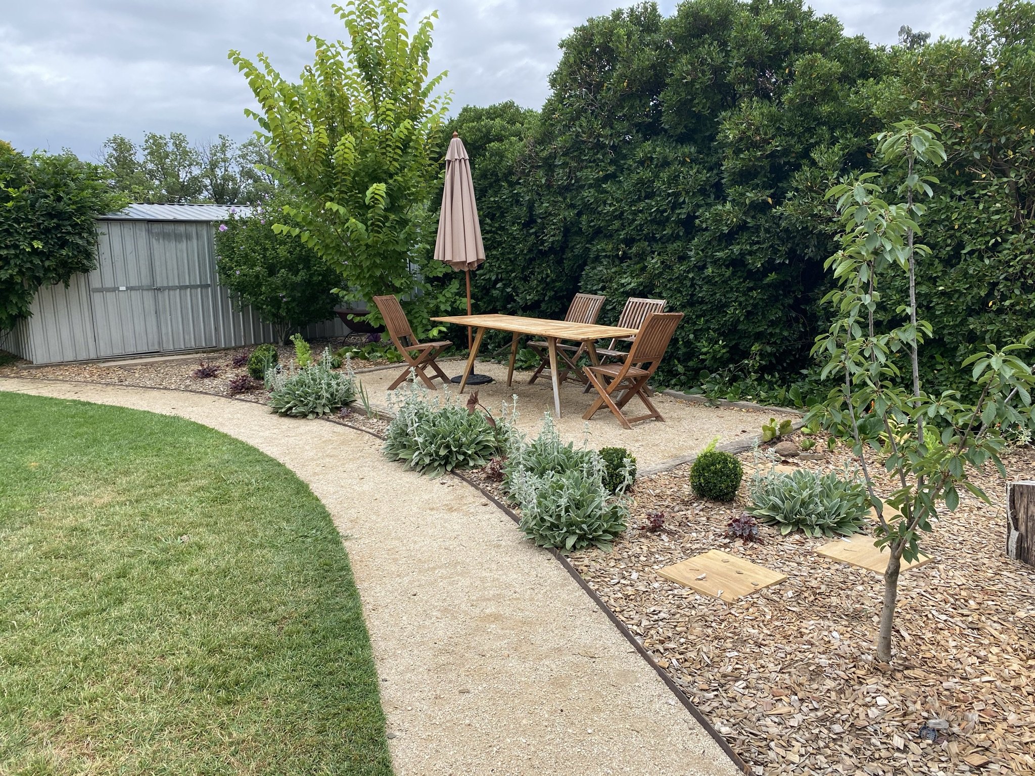 serenity garden design - outdoor entertaining, outdoor dining